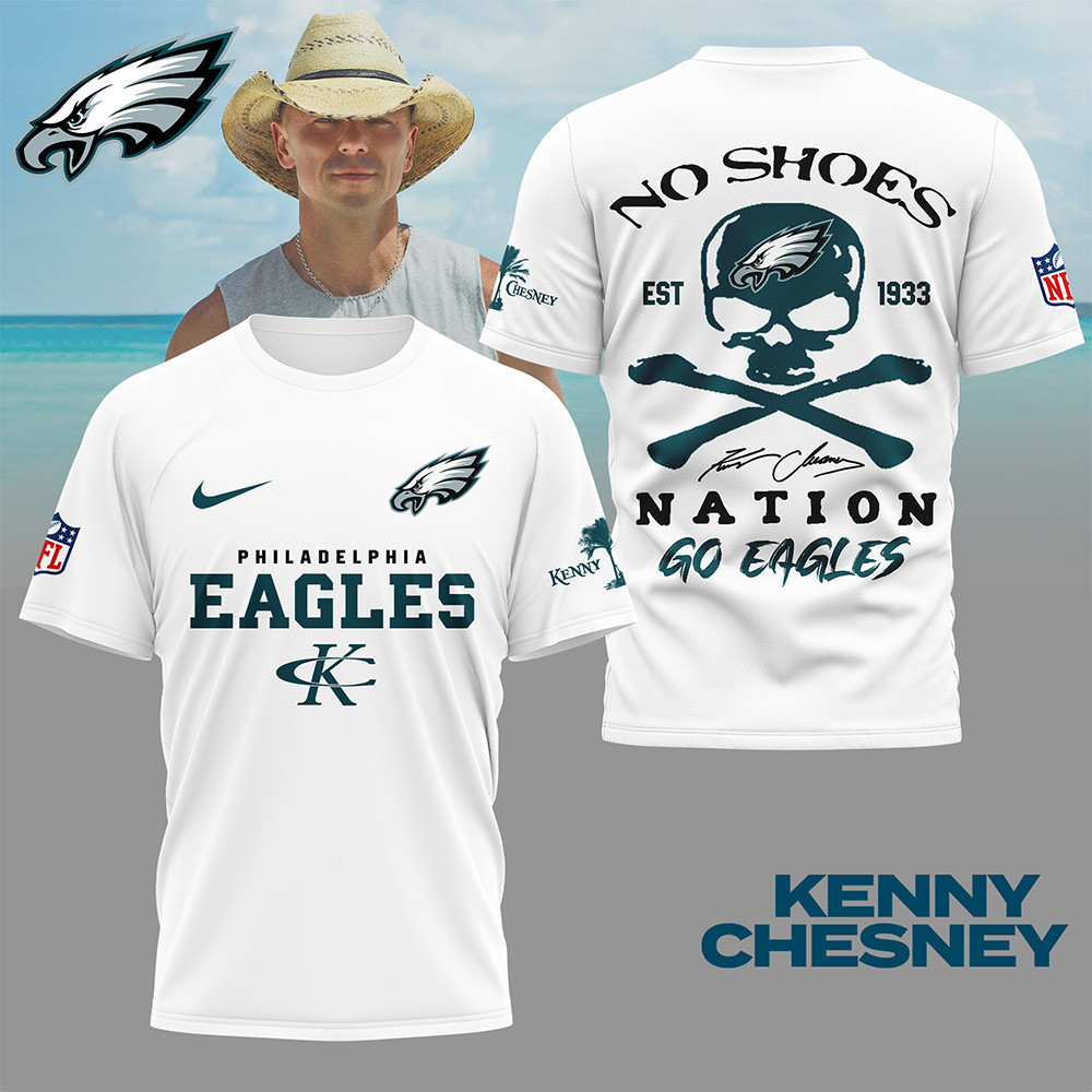 Philadelphia Eagles | Premium NFL Kenny Chesney Fan 3D Shirt NY