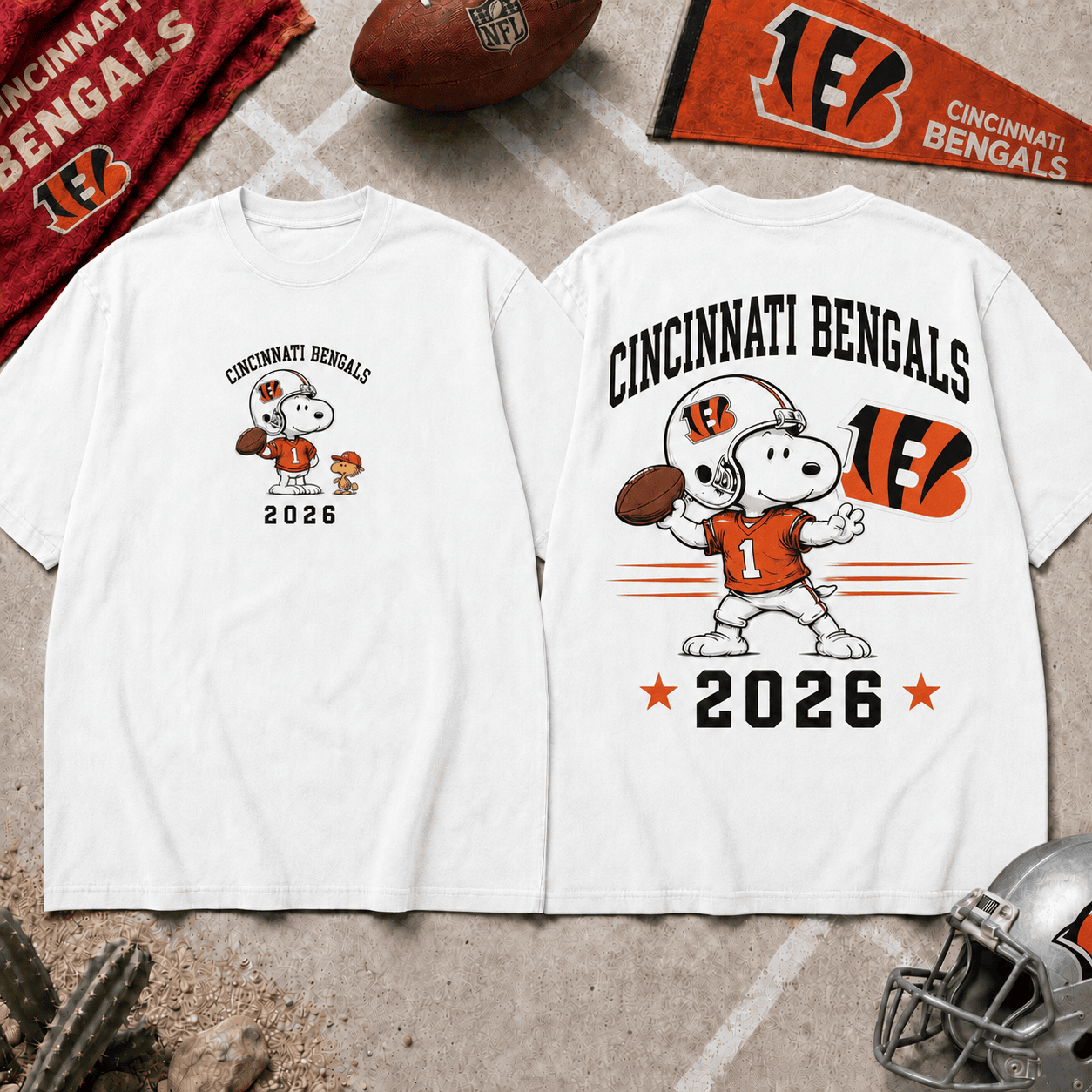 Cincinnati Bengals | Premium Snoopy NFL Football 2026 3D Shirt For Football Fans NNK
