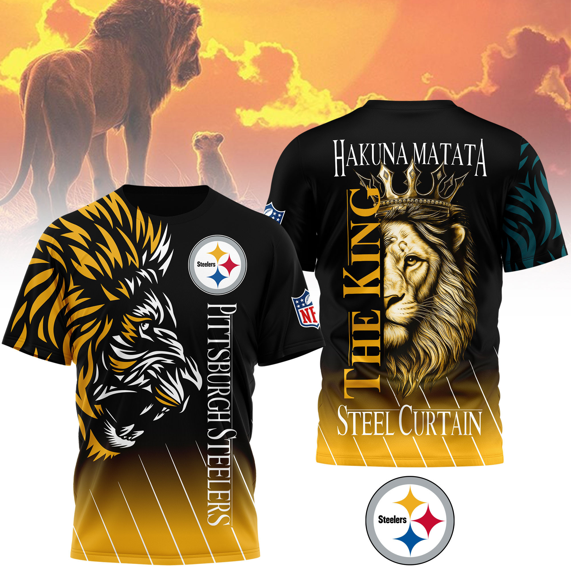 Pittsburgh Steelers | Premium NFL The Lion King Fan Shirt NY