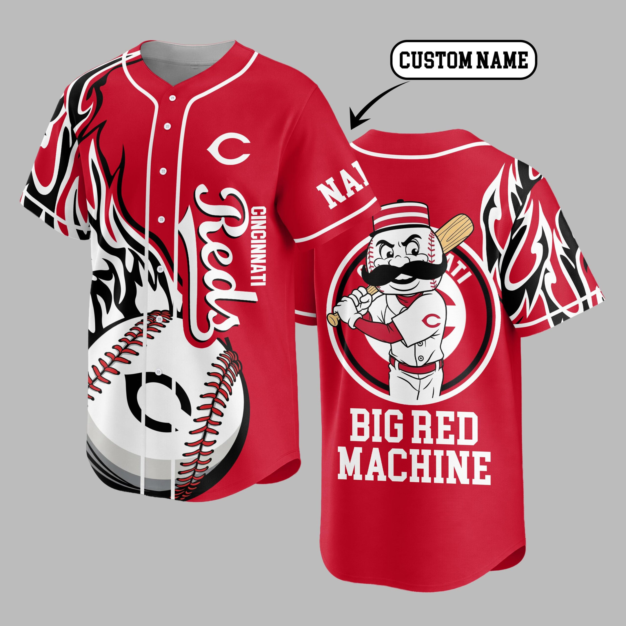 Cincinnati Reds | Premium MLB Flame Spirit Baseball Jersey
