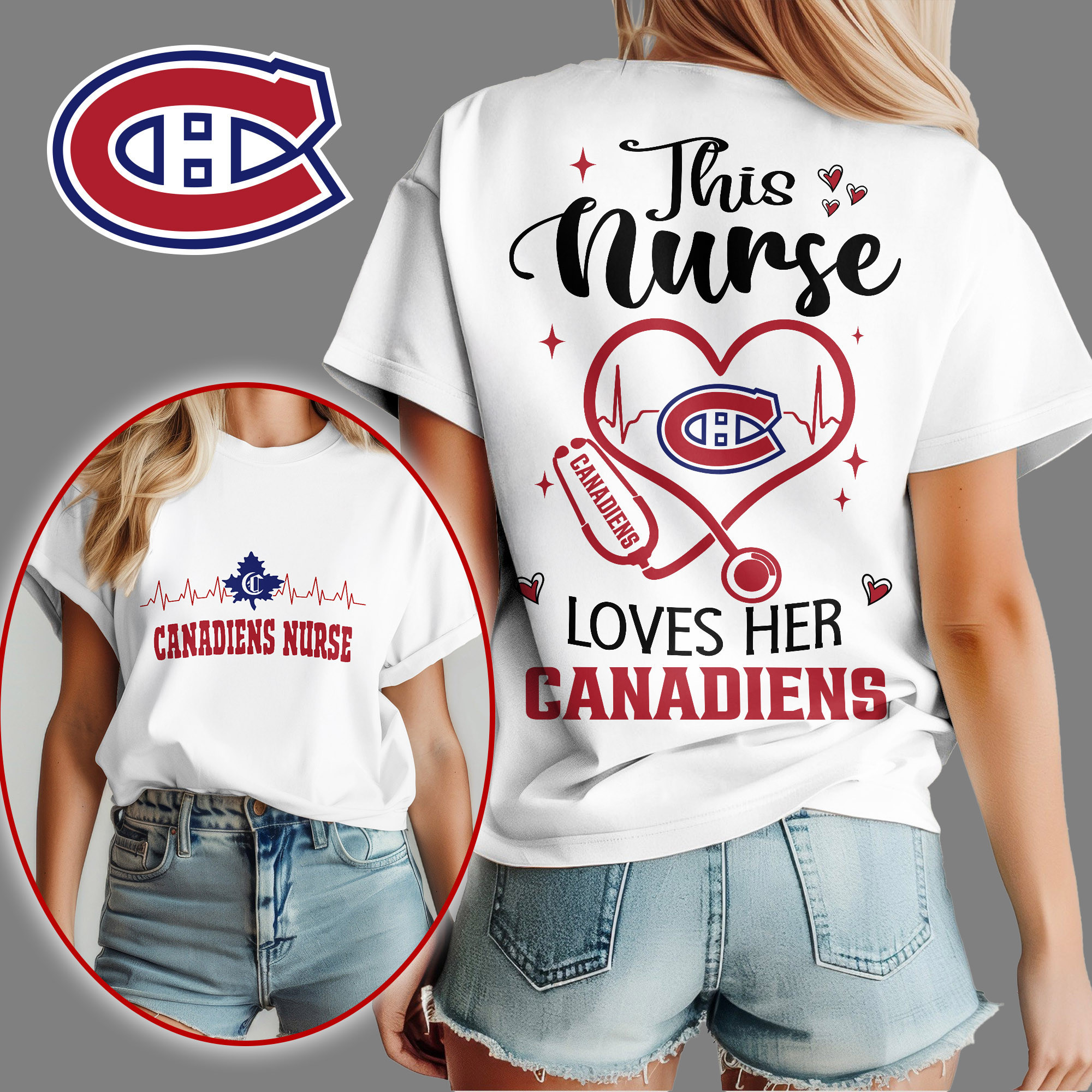 Montreal Canadiens | Premium NHL Nurse Appreciation Month Women's Shirt NY