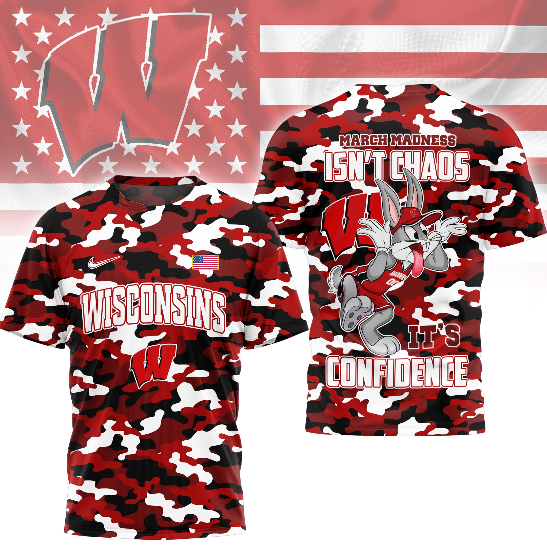 Wisconsin Badgers | Premium NCAA Call It Confidence Shirt NTH1