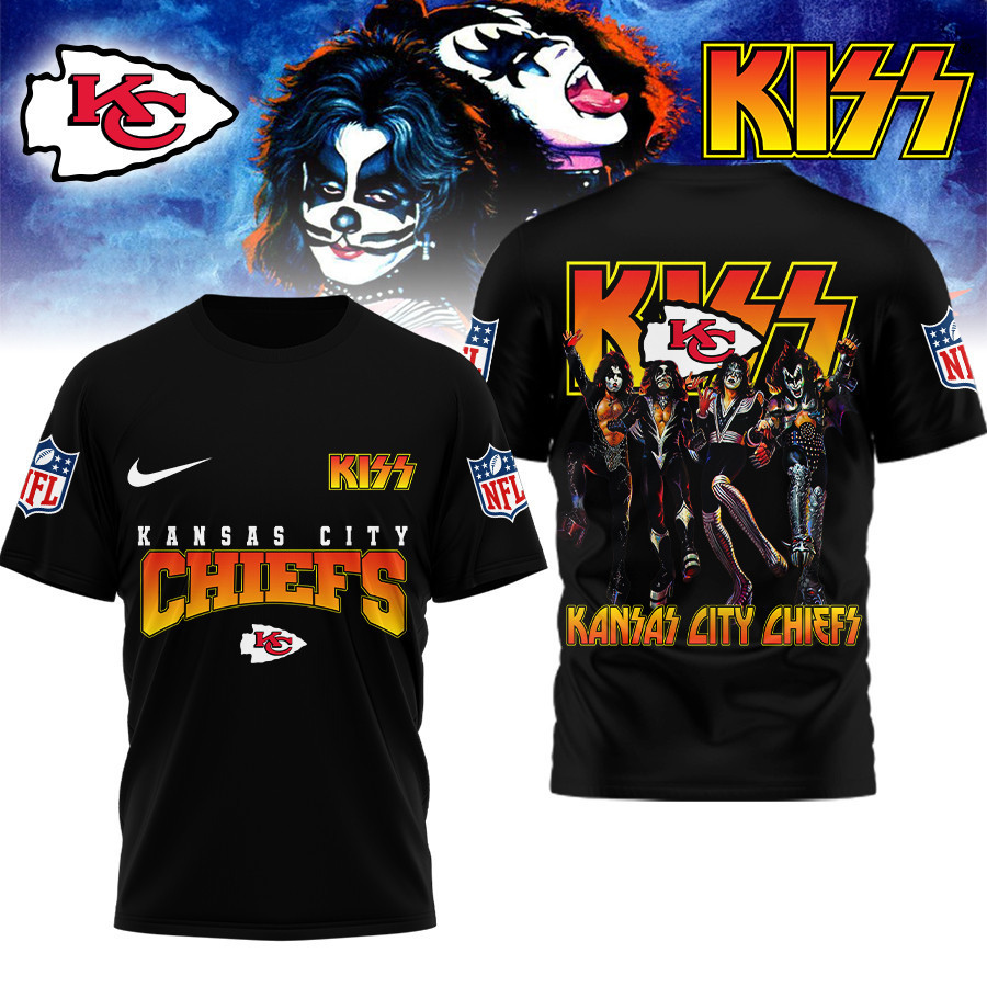 Kansas City Chiefs | Premium NFL Kiss Band 3D Shirt TD
