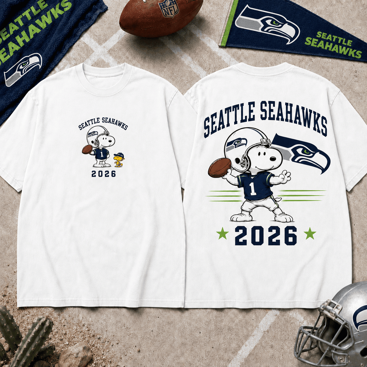 Seattle Seahawks | Premium Snoopy NFL Football 2026 3D Shirt For Football Fans NNK