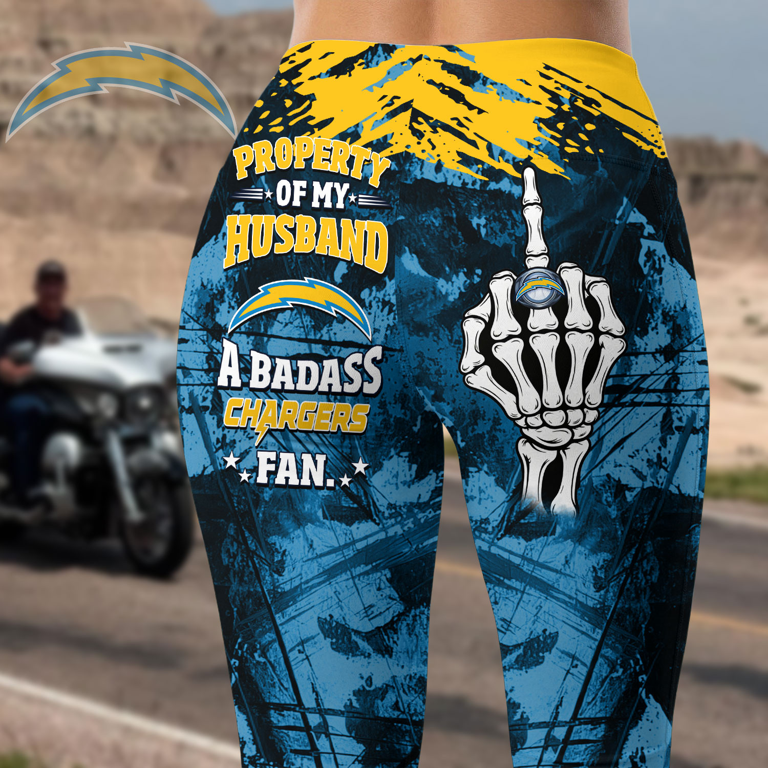 Los Angeles Chargers | Premium NFL Fan Wife Stretch Leggings HY