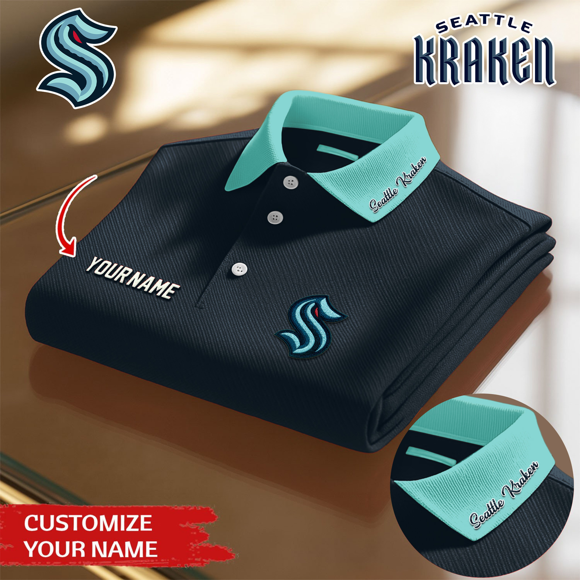 Seattle Kraken | Premium NHL Polo Shirt TD