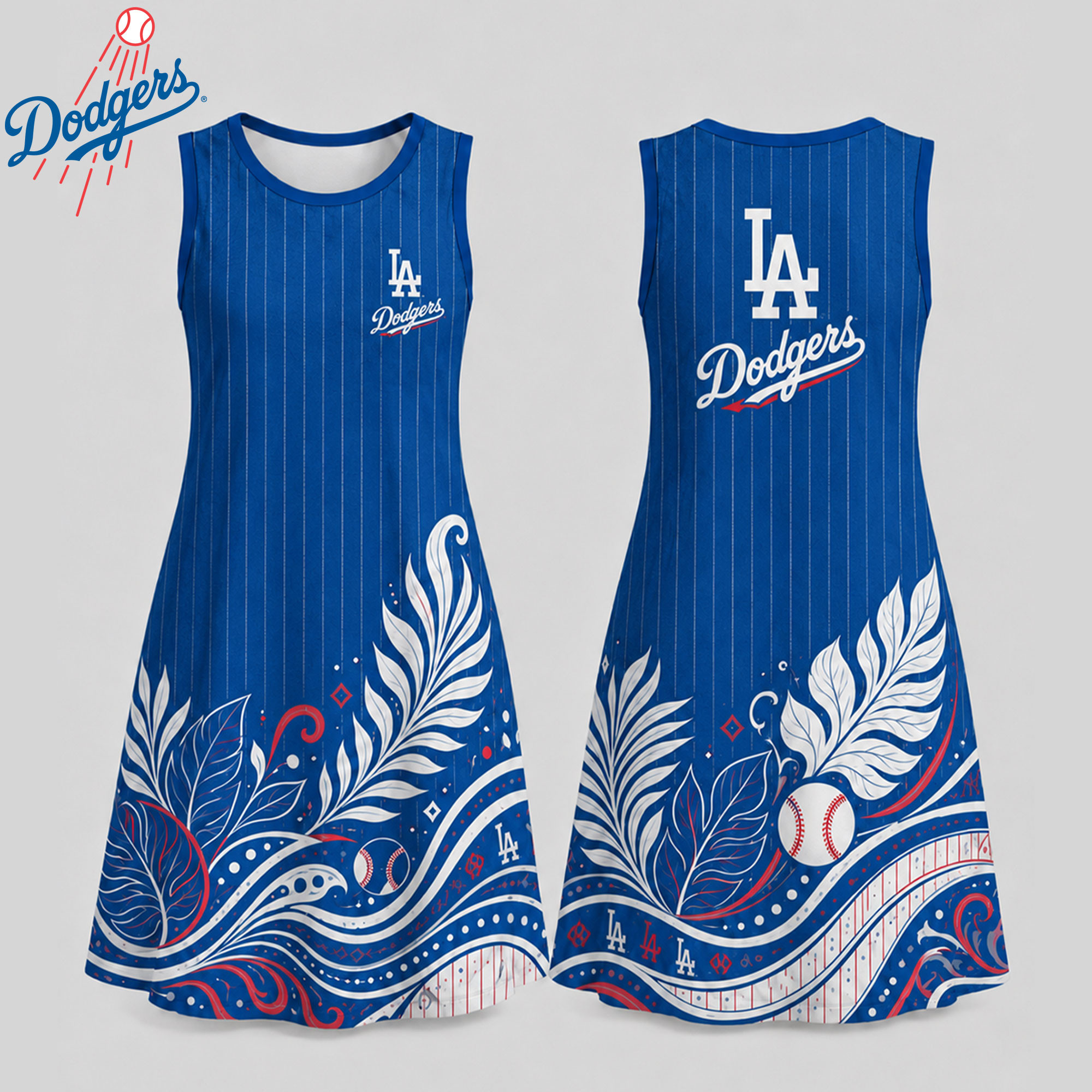 Los Angeles Dodgers | Premium MLB Floral Dress TD