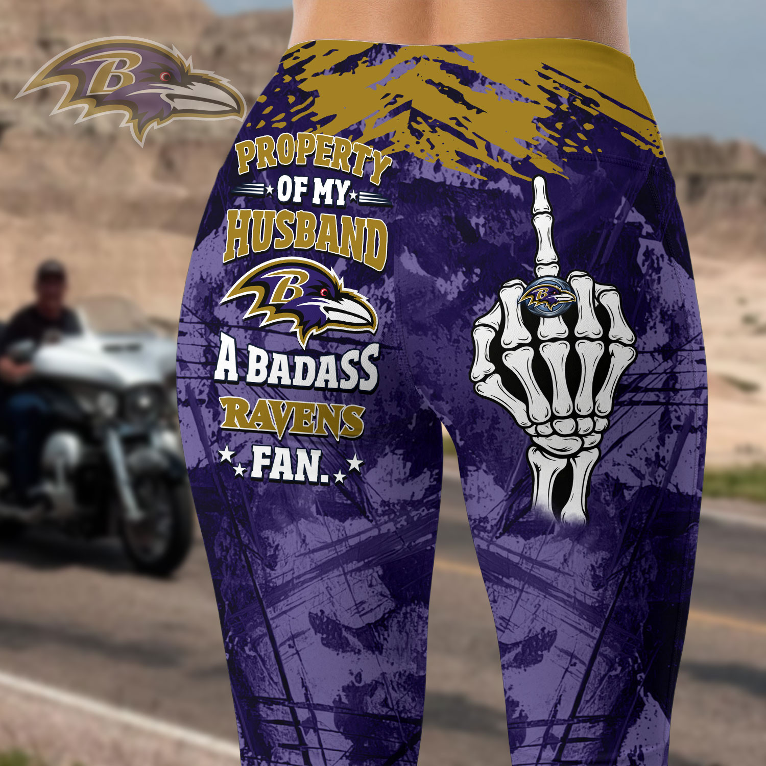 Baltimore Ravens | Premium NFL Fan Wife Stretch Leggings HY
