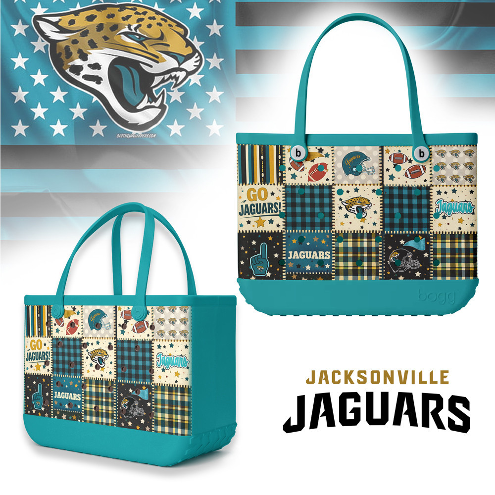 Jacksonville Jaguars | Premium NFL Patchwork Design Beach Tote Bag HY