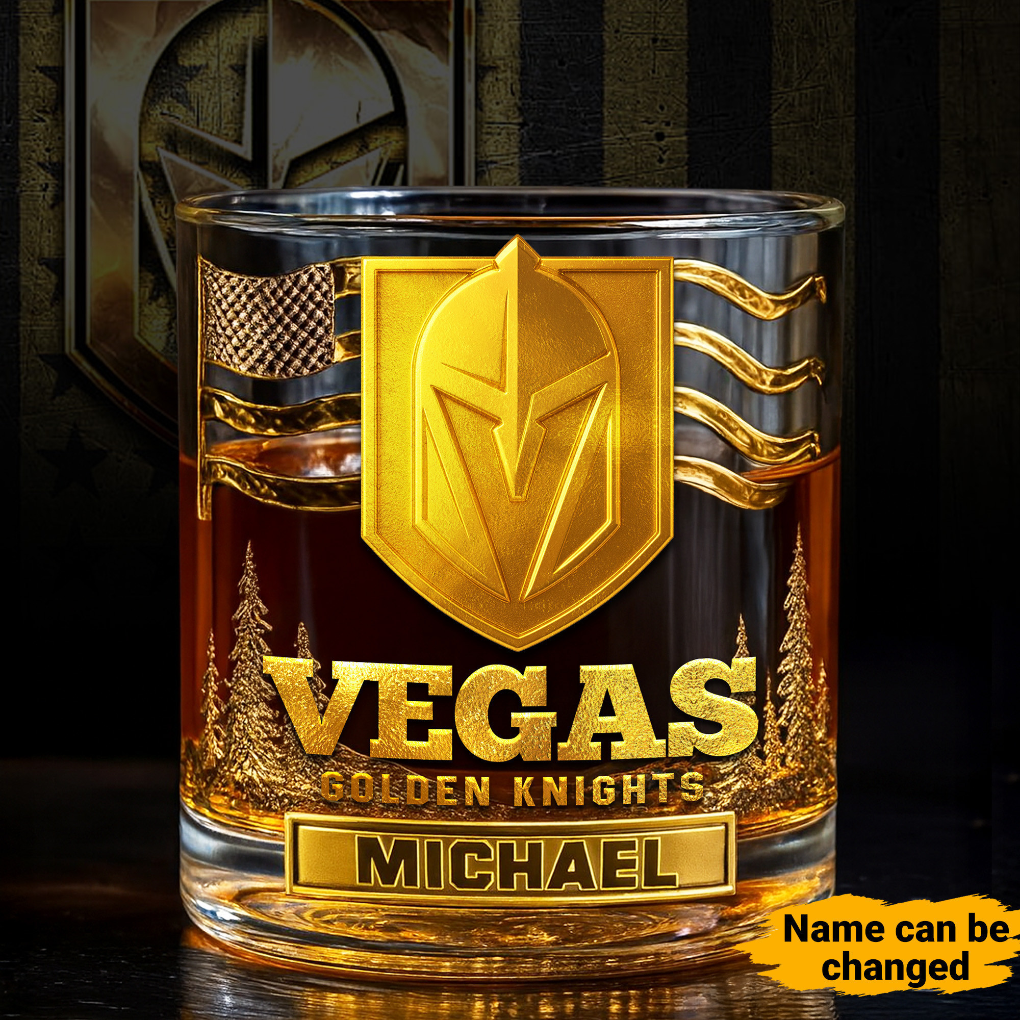 Vegas Golden Knights | NHL Whiskey Glass TD