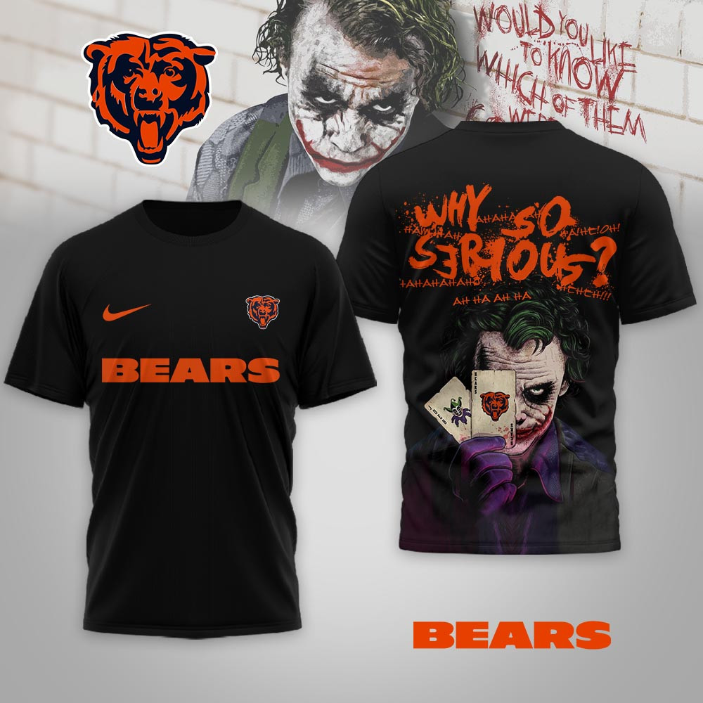 Chicago Bears | Premium NFL Joker Why So Serious 3D Shirt NP
