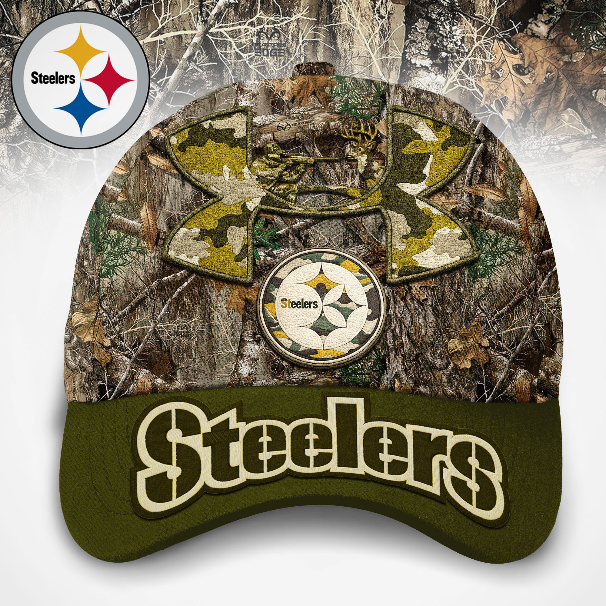 Pittsburgh Steelers | Premium NFL Hunting Under Armour Classic Cap TD