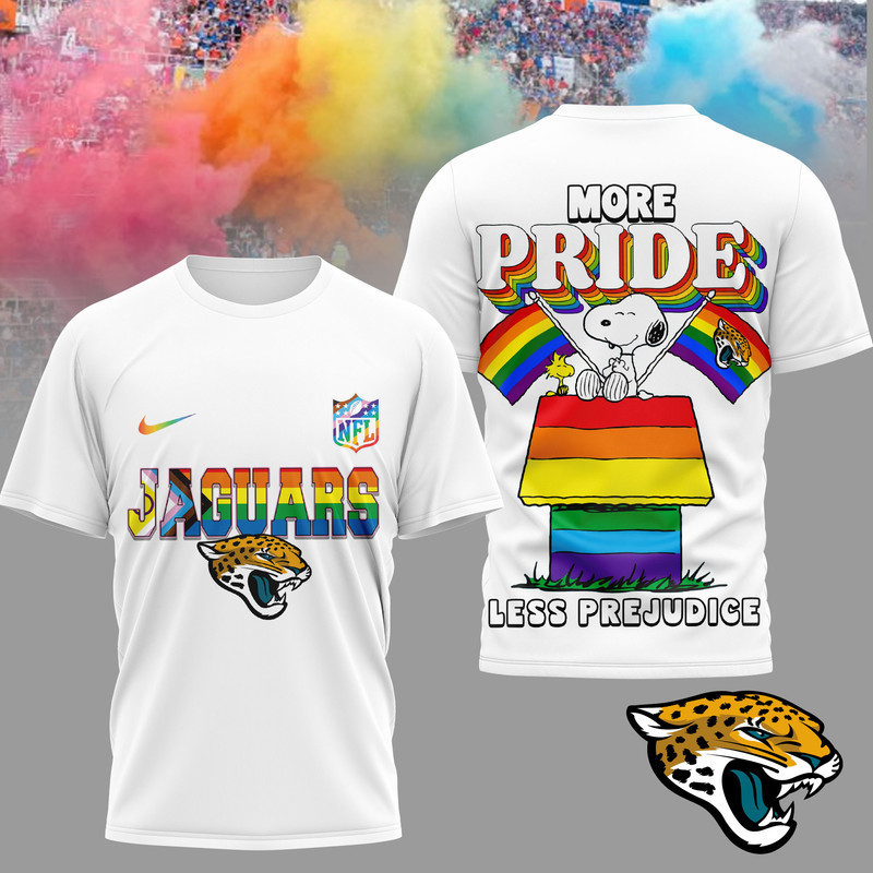 Jacksonville Jaguars | Premium NFL Snoopy Pride Month 3D T-Shirt HY