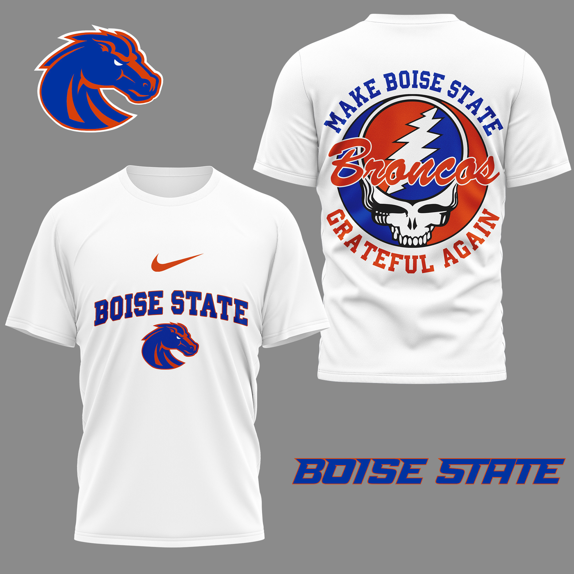 Boise State Broncos | Premium NCAA Grateful Game Day 3D Shirt PBES79D