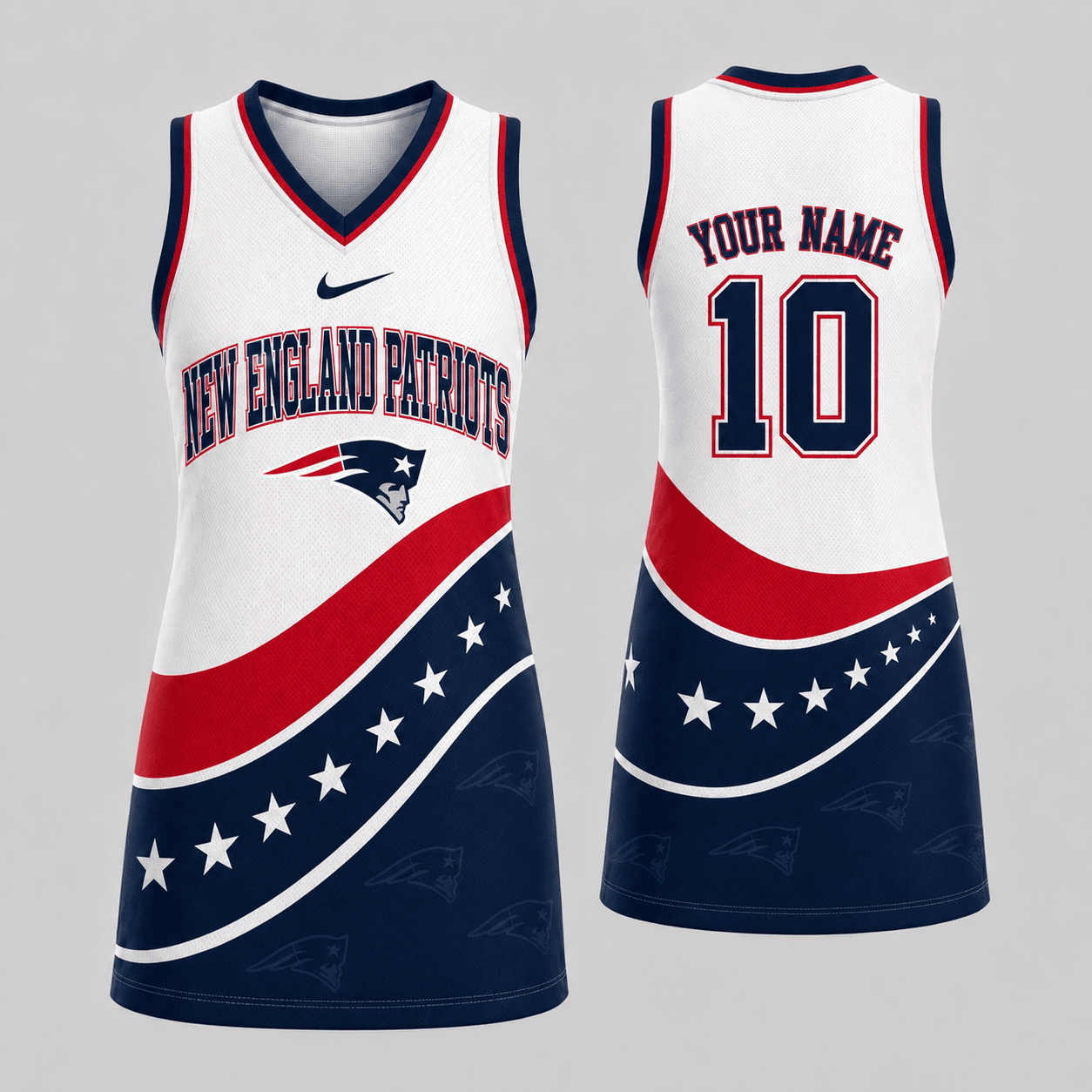 New England Patriots | Premium NFL Bold Team Pride Women Jersey Dress TD