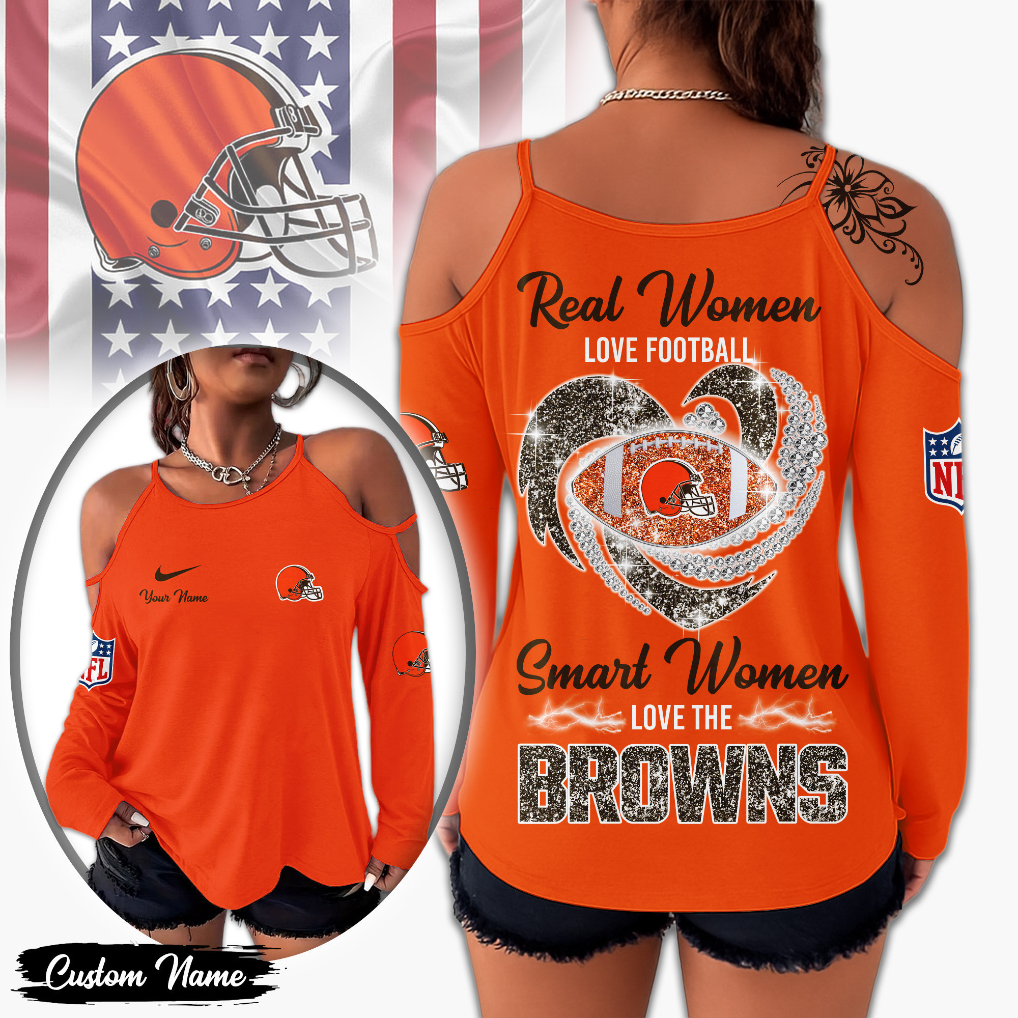 Cleveland Browns | Premium NFL Lady Tshirt TD