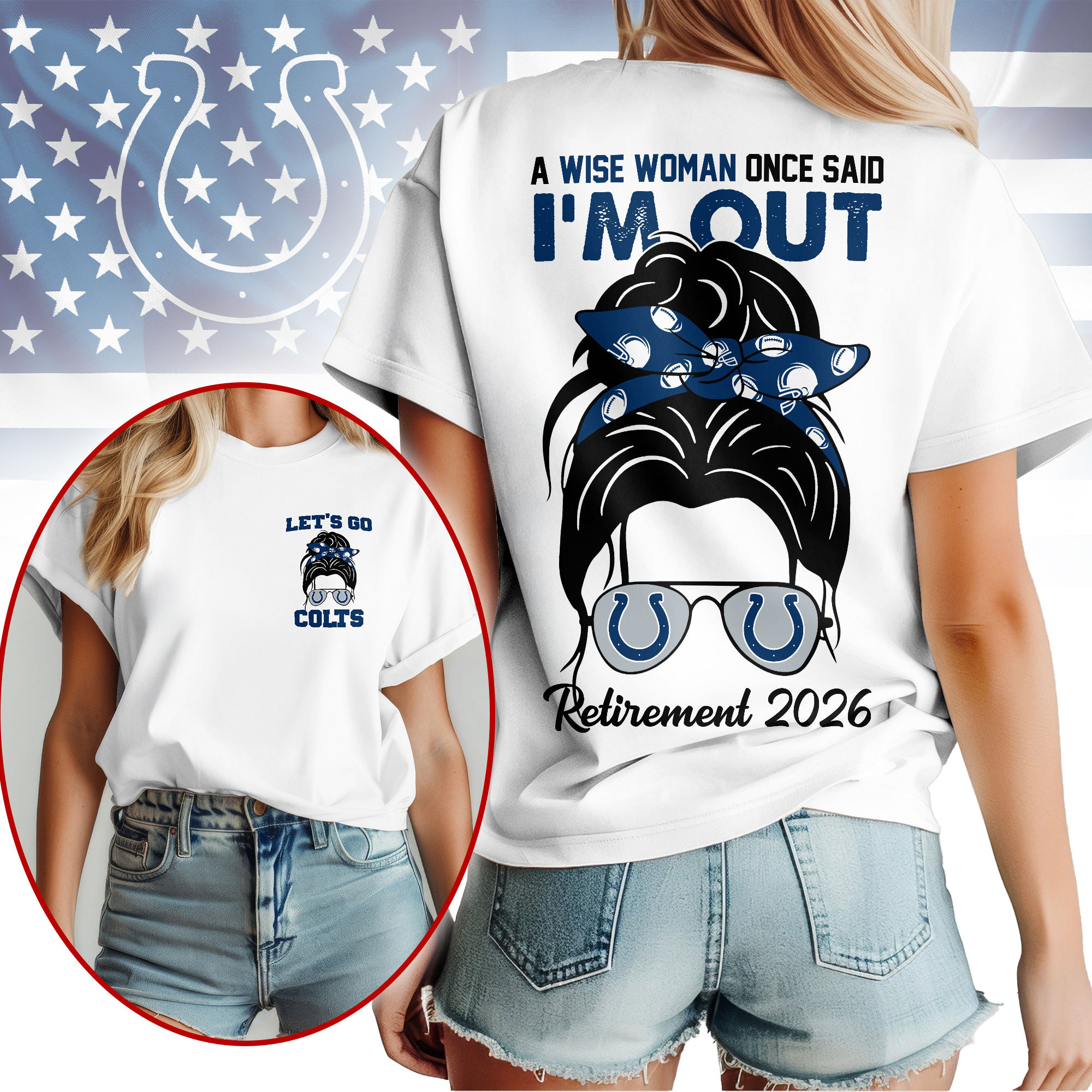 Indianapolis Colts | Premium NFL Retirement 2026 Spirit 3D T-Shirt NTH1