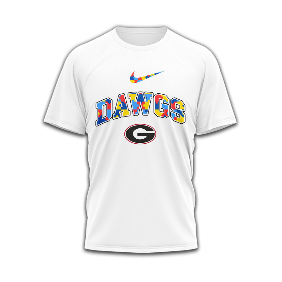 Georgia Bulldogs | Premium NCAA Autism 3D Shirt TD