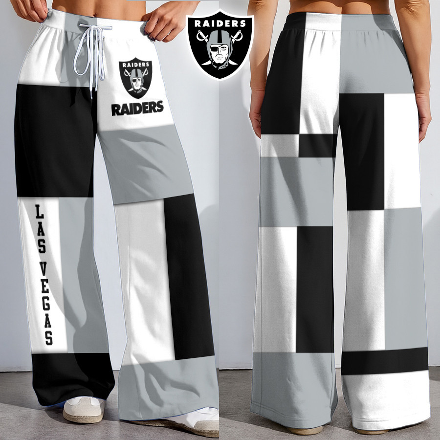 Las Vegas Raiders | Premium NFL Color Block Football High-Stretch Casual Pants HI