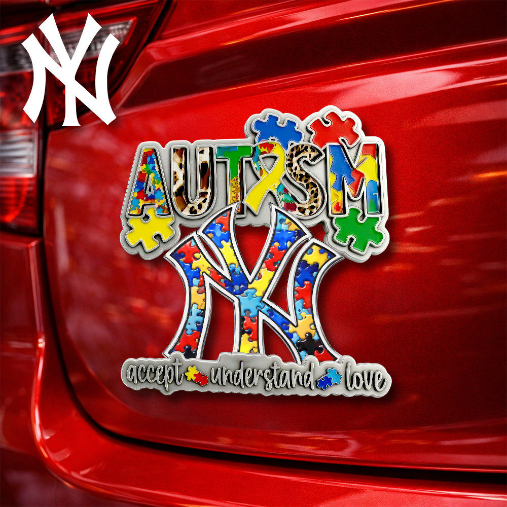 New York Yankees | Premium MLB Autism Awareness Car Name Badge HY