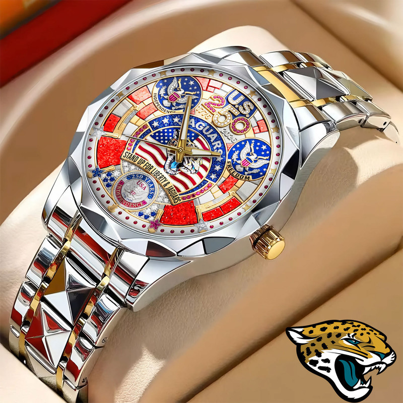 Jacksonville Jaguars | Prermium NFL 250 Years Of America Fashion Design Men Watch HY