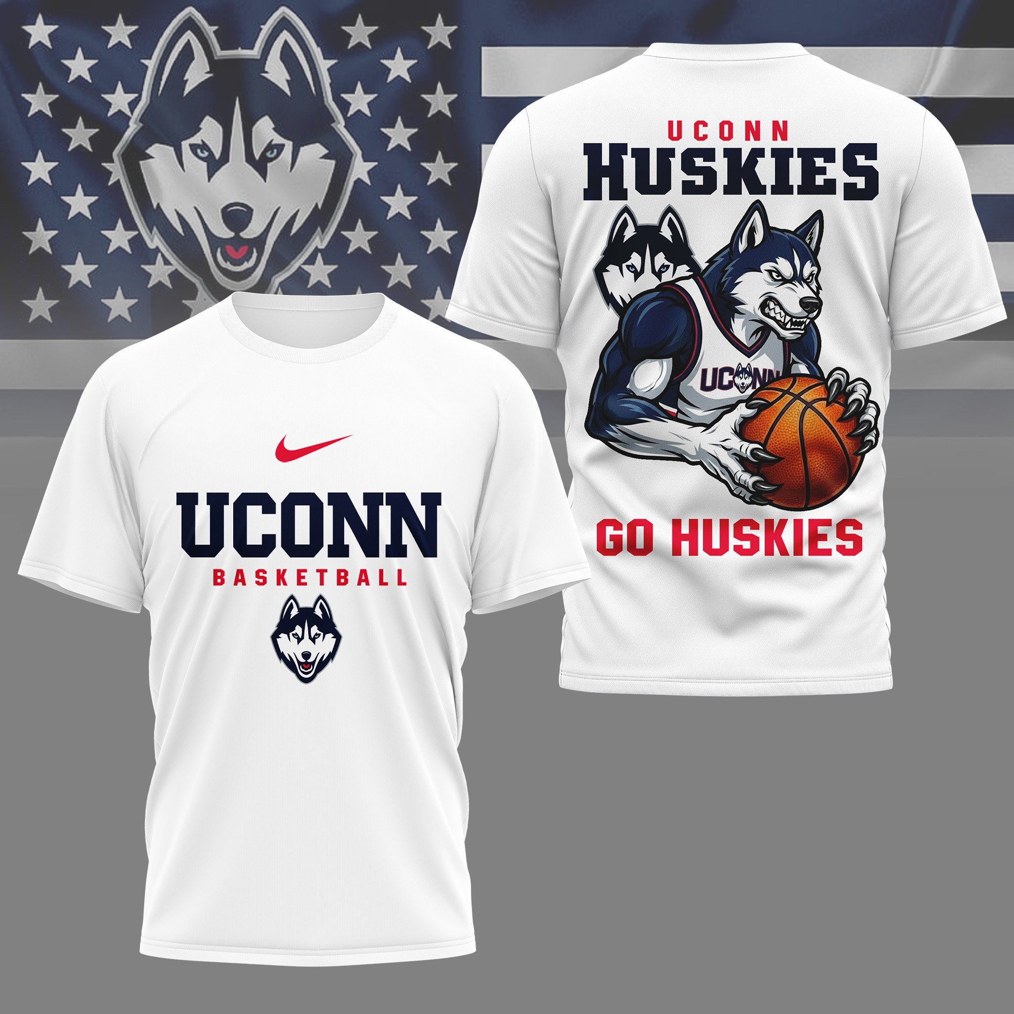 UConn Huskies | Premium NCAA GameDay Basketball 3D Shirt PBQIE5O