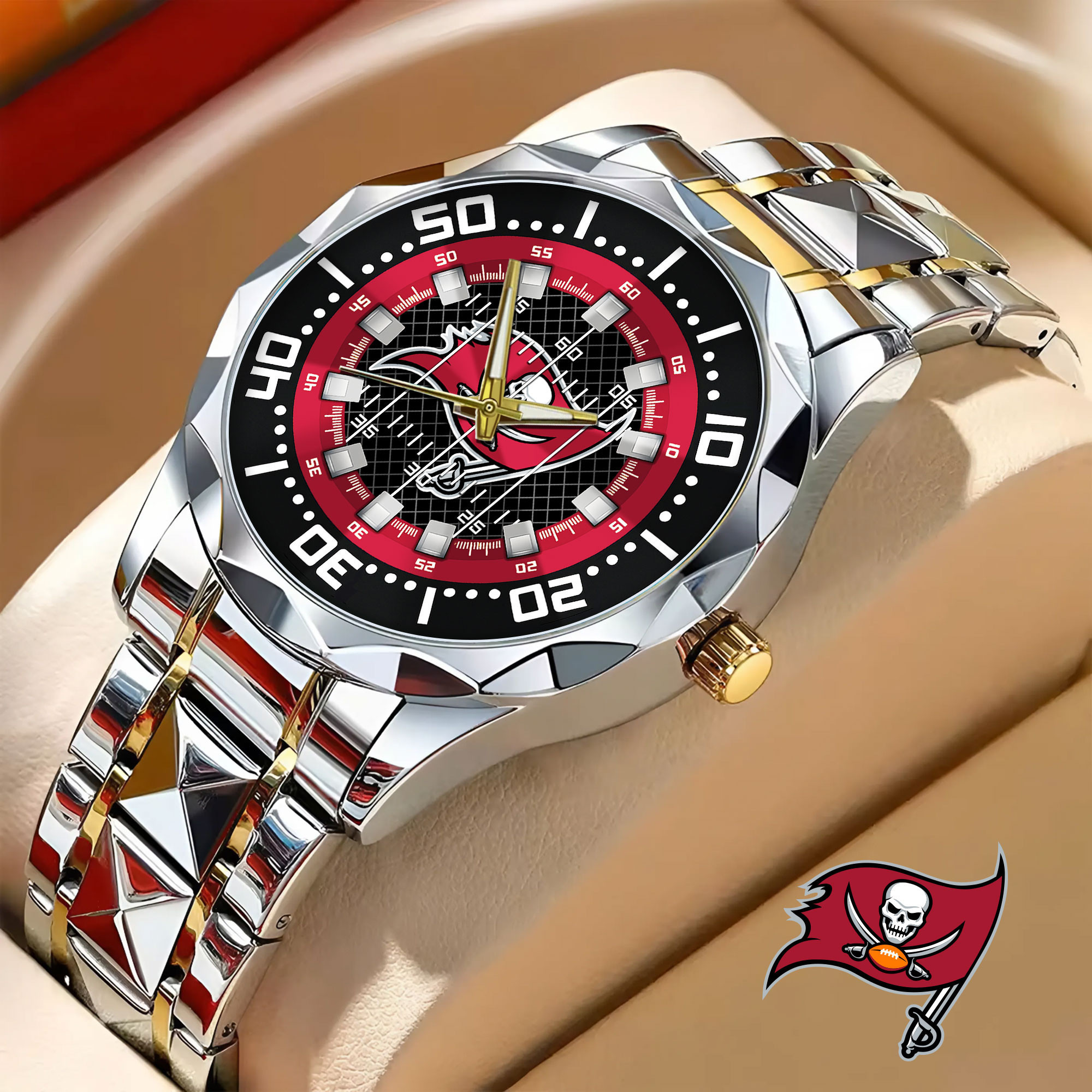 Tampa Bay Buccaneers | NFL Camaro Elegant Fashion Design Men Watch TD