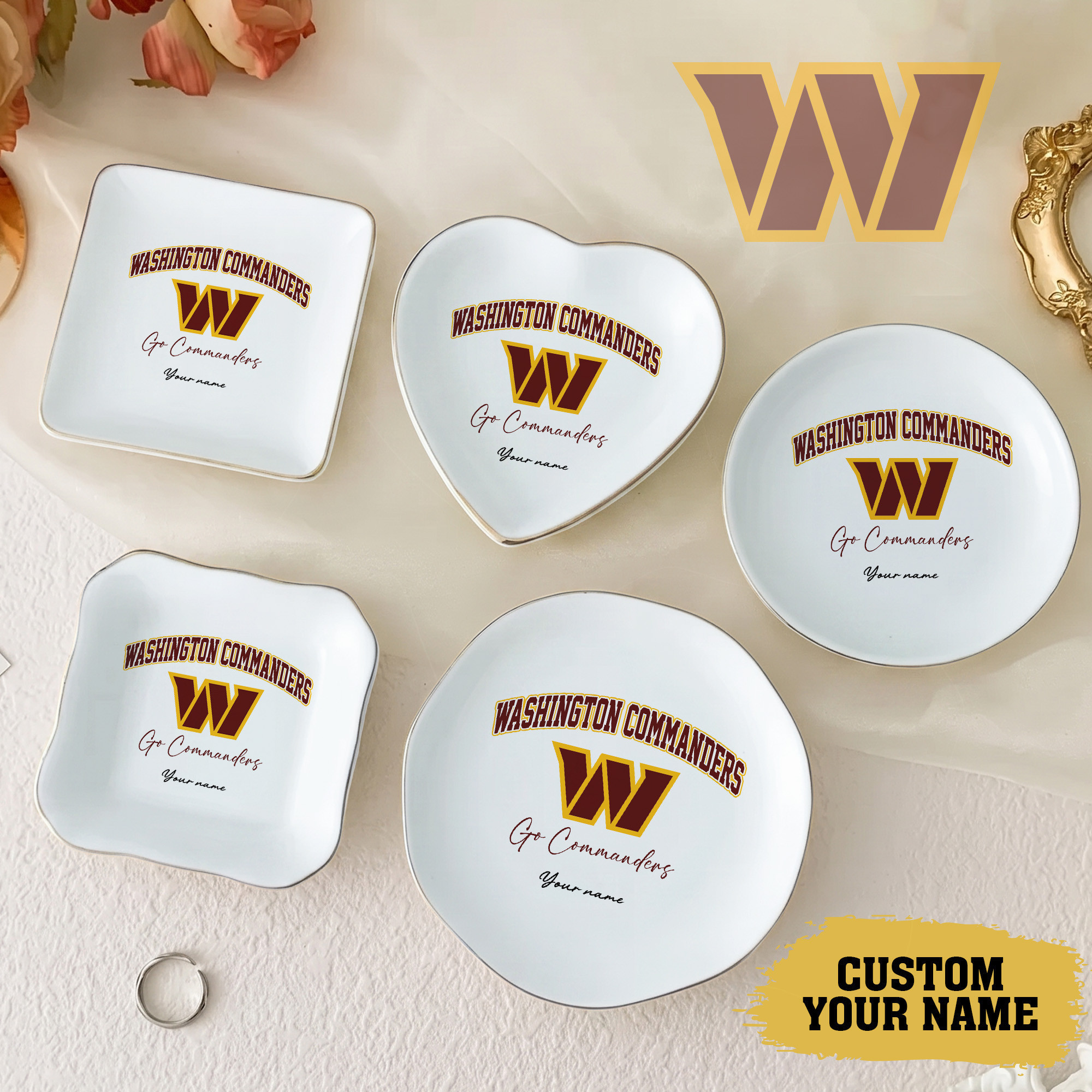 Washington Commanders | Premium NFL Game Day Jewelry Dish NY