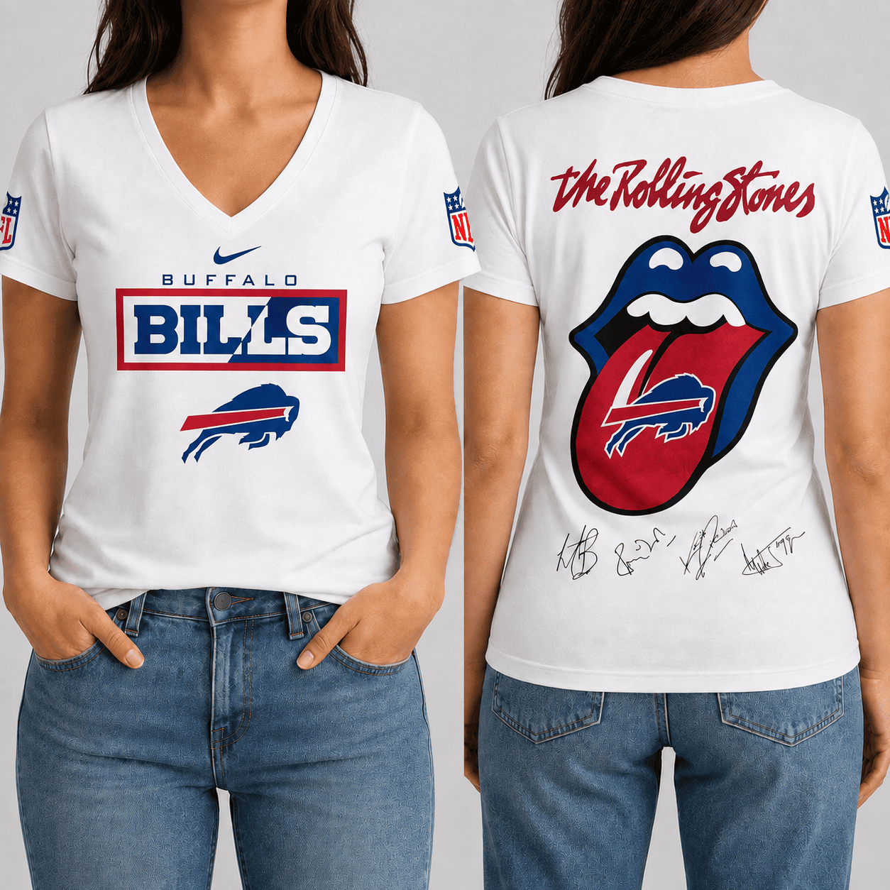 Buffalo Bills | Premium NFL Rock 'n' Roll Spirit T-Shirt TD