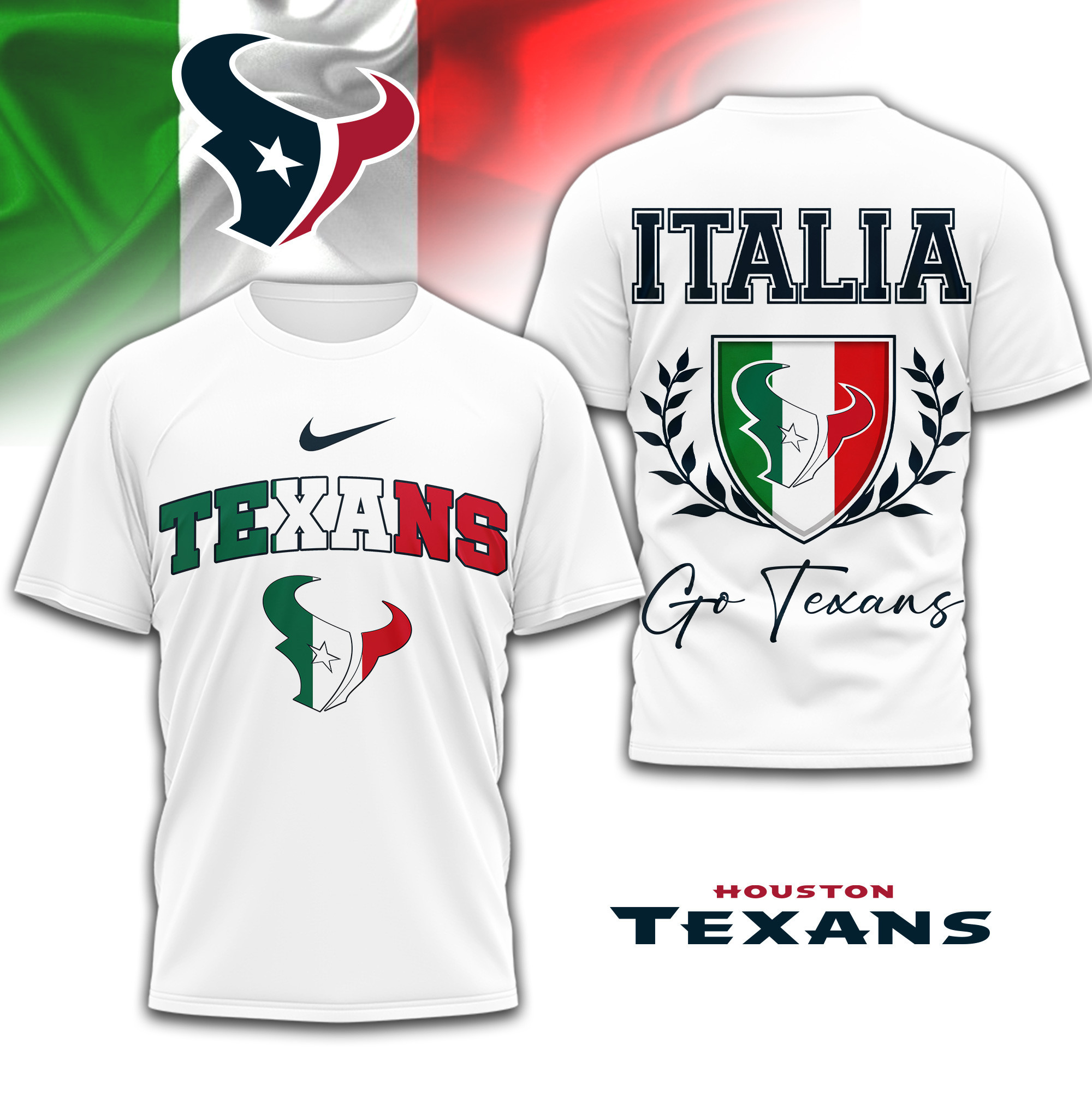 Houston Texans | Premium NFL Italia 3D Shirt TD090126