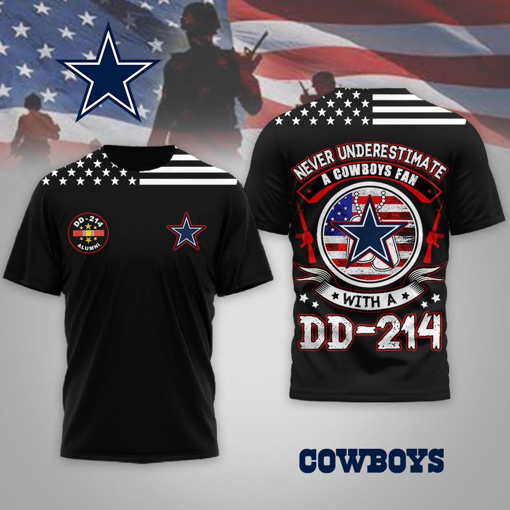 Dallas Cowboys | Premium NFL DD-214 Alumni 3D Shirt MM