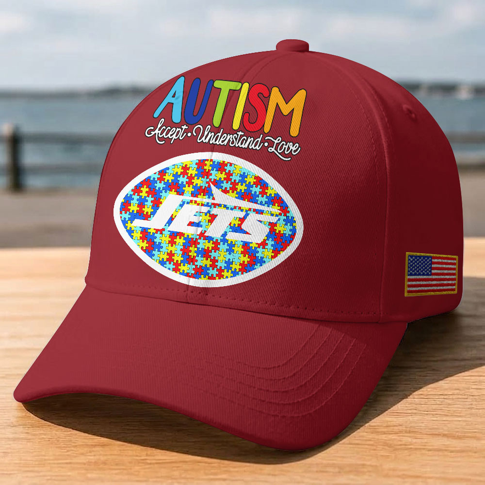 New York Jets | Premium Classic NFL Autism Awareness Puzzle Cap