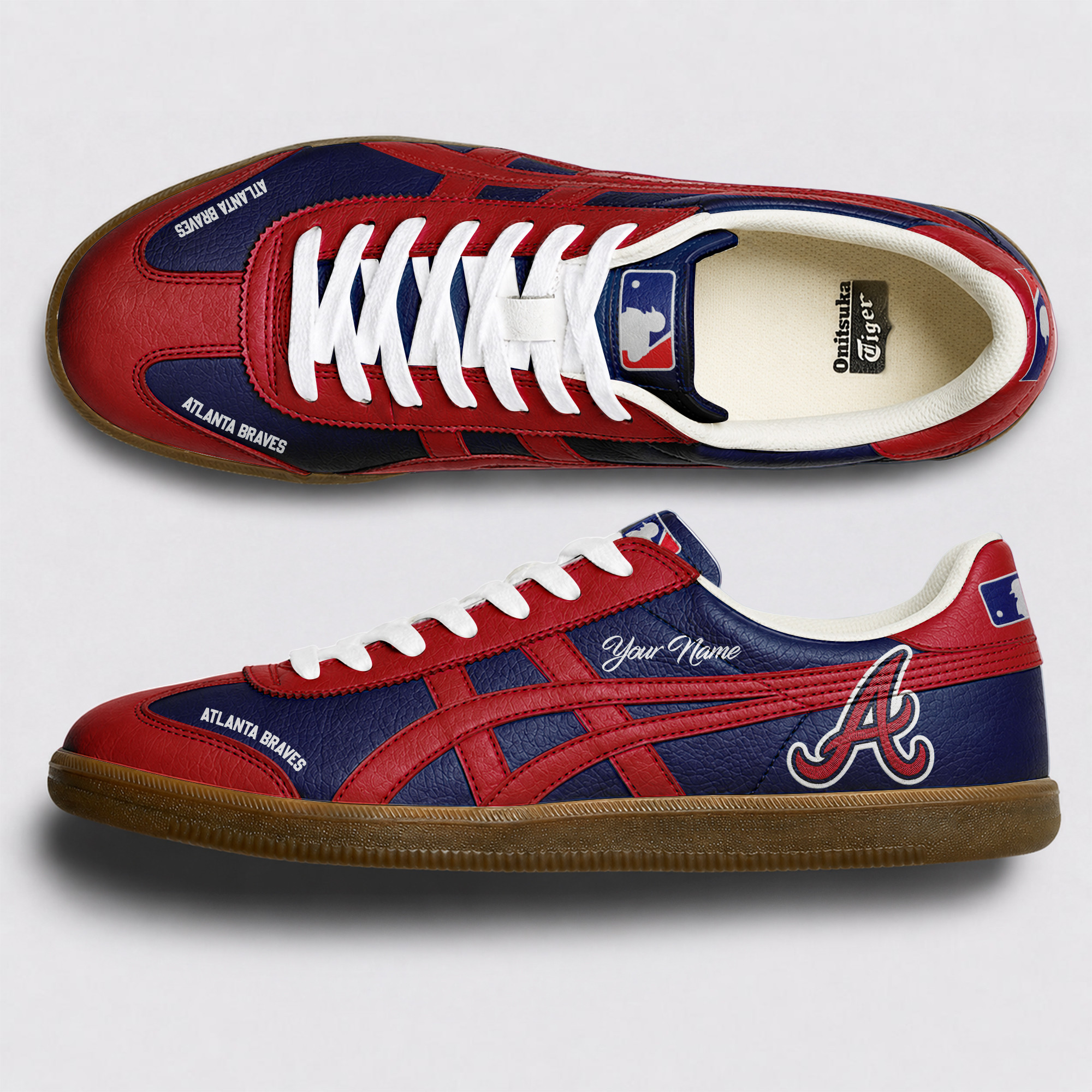 Atlanta Braves | Premium MLB Customized Baseball Tiger Shoes TD