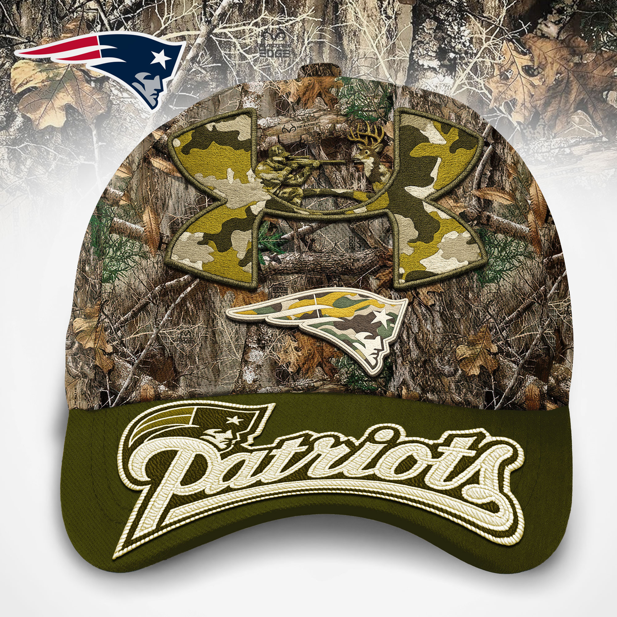 New England Patriots | Premium NFL Hunting Under Armour Classic Cap TD