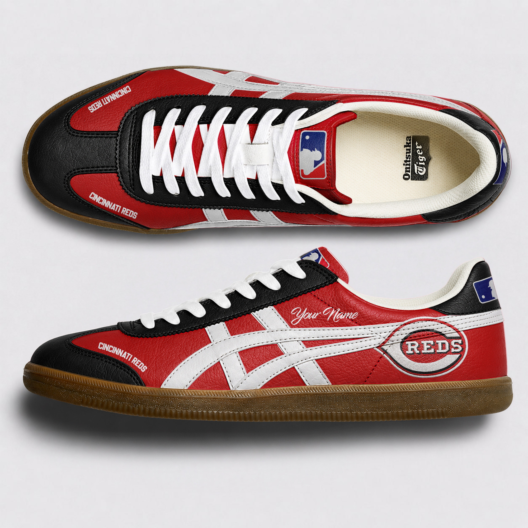 Cincinnati Reds | Premium MLB Customized Baseball Tiger Shoes TD