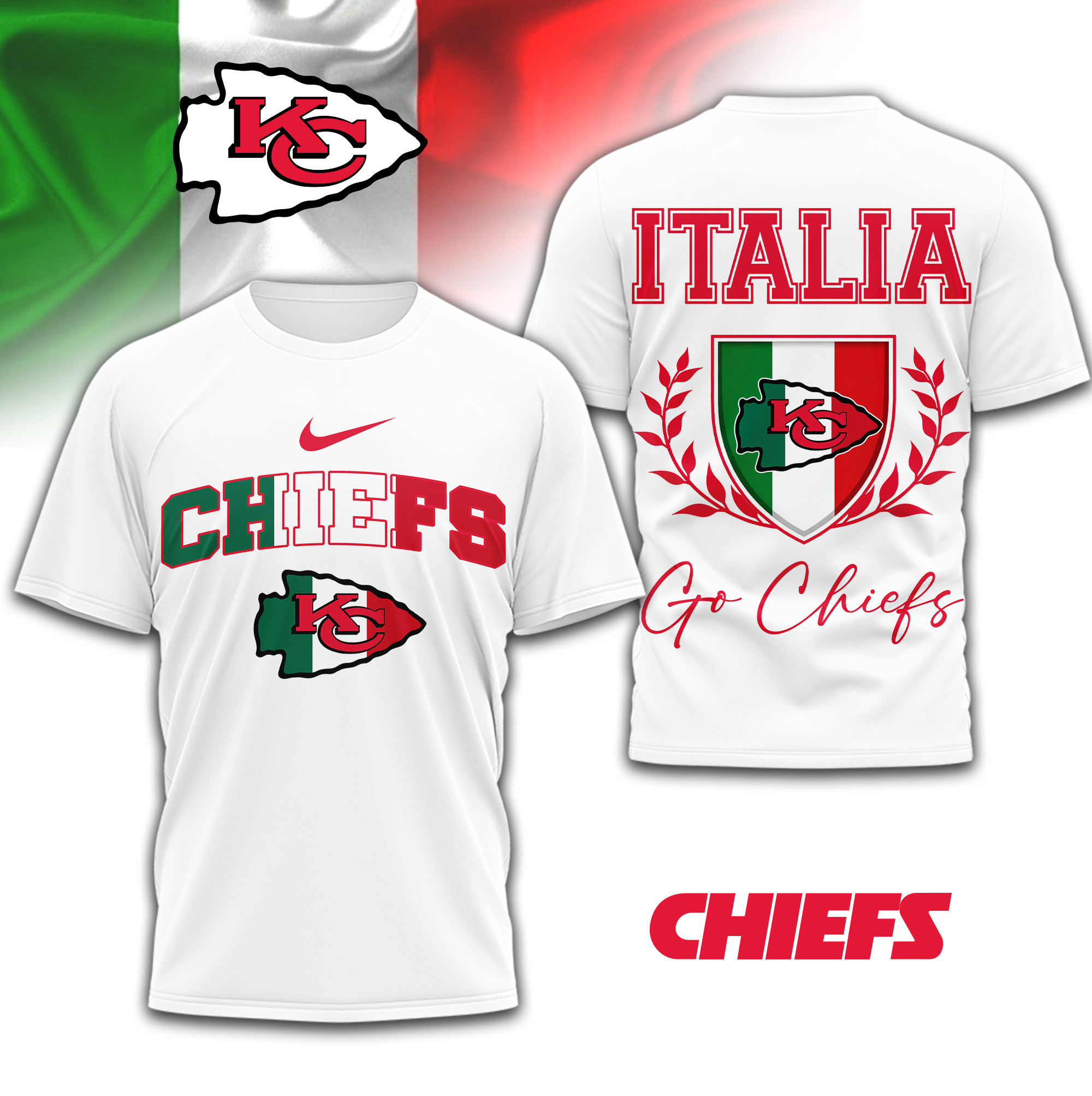 Kansas City Chiefs | Premium NFL Italia 3D Shirt TD