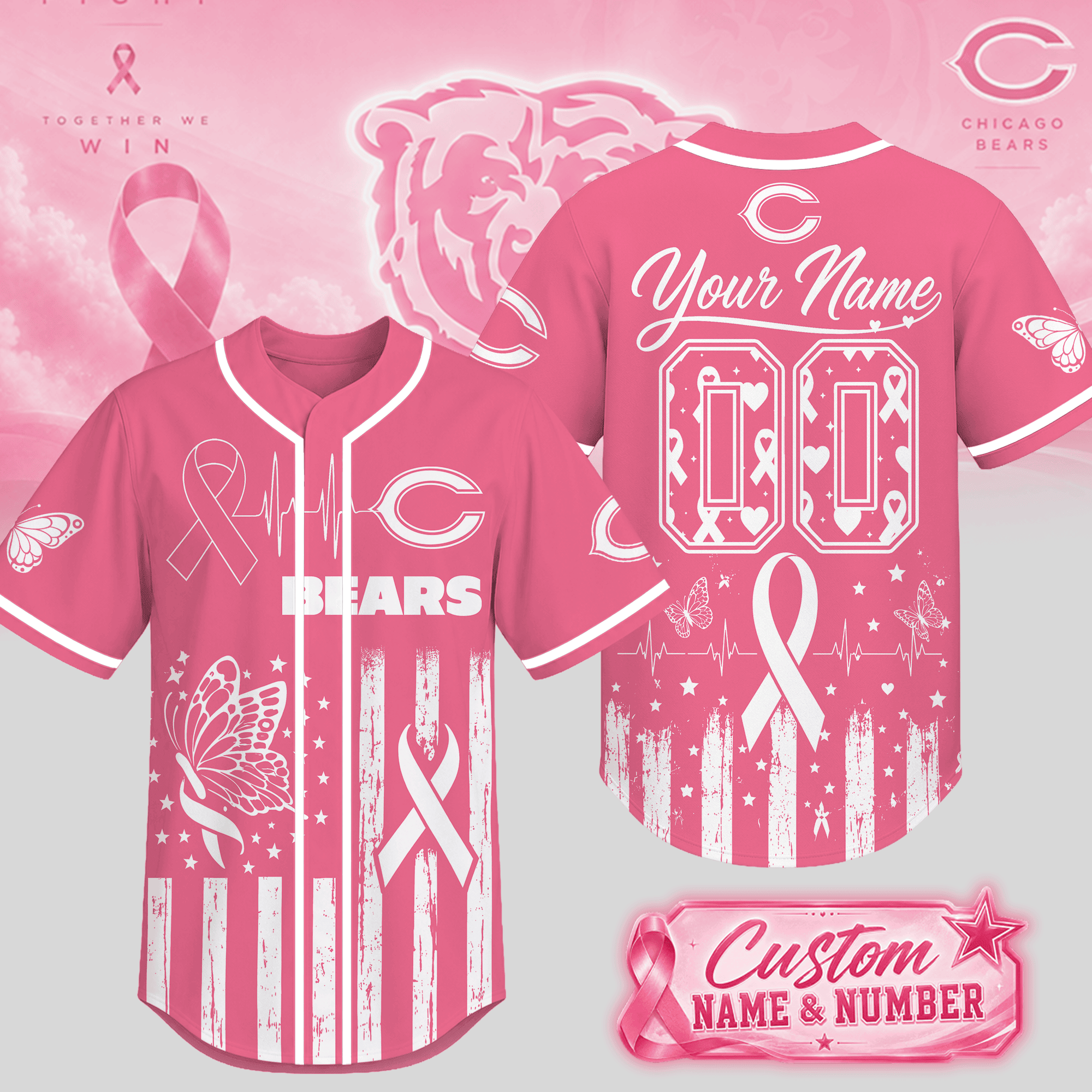 Chicago Bears | Premium NFL Together We Win Jersey NTH1
