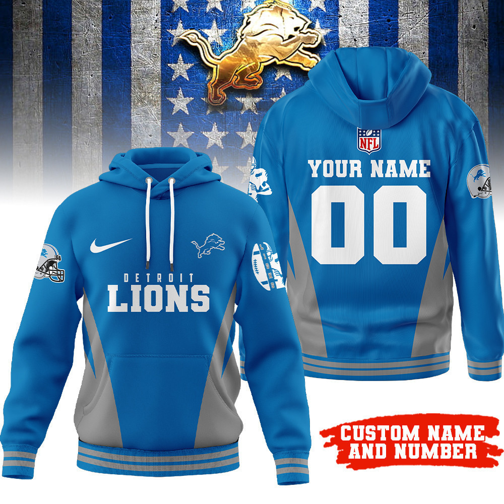 Detroit Lions | Premium NFL Personalized Fan Hoodie TD