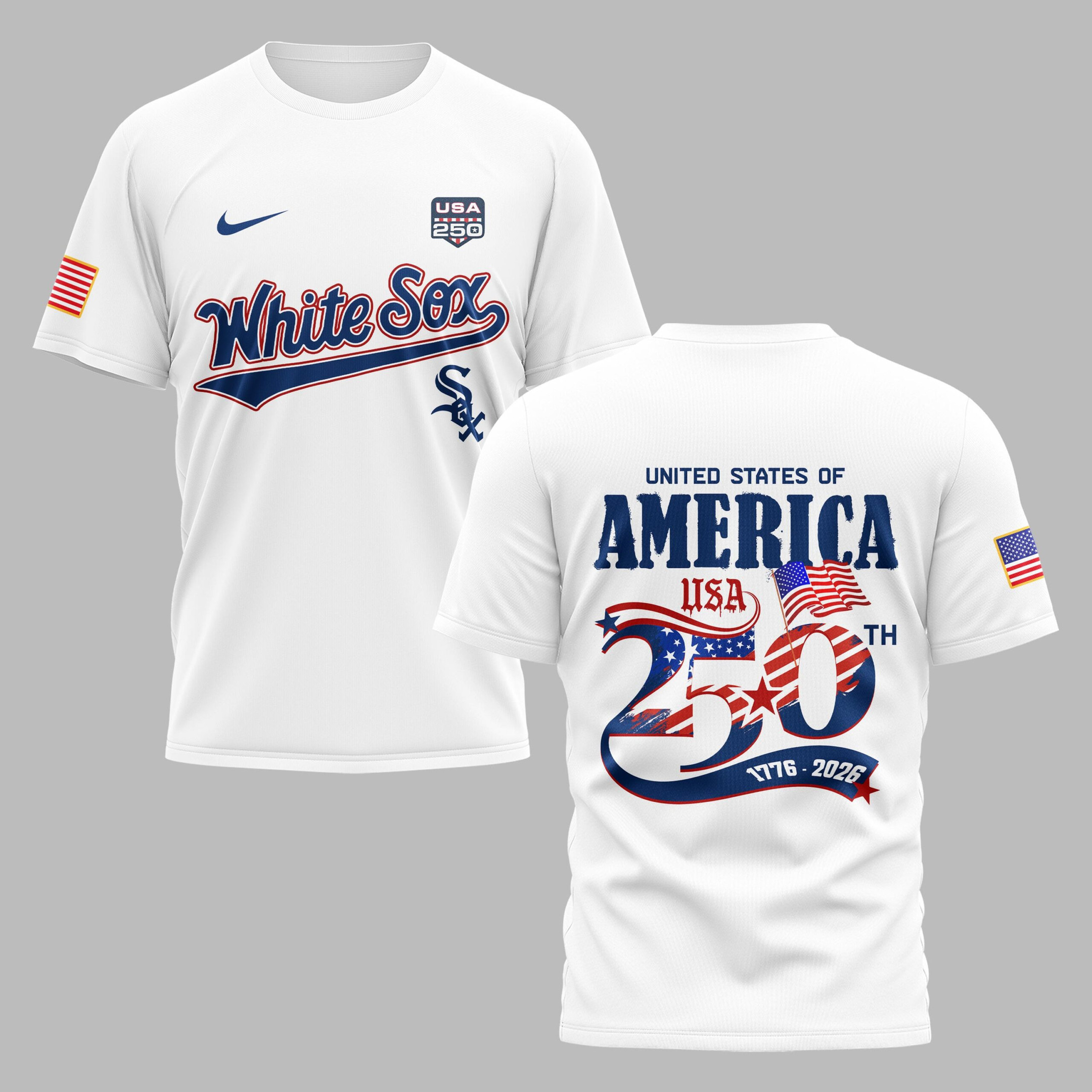 Chicago White Sox X 250 Years Of Freedom Premium T Shirt