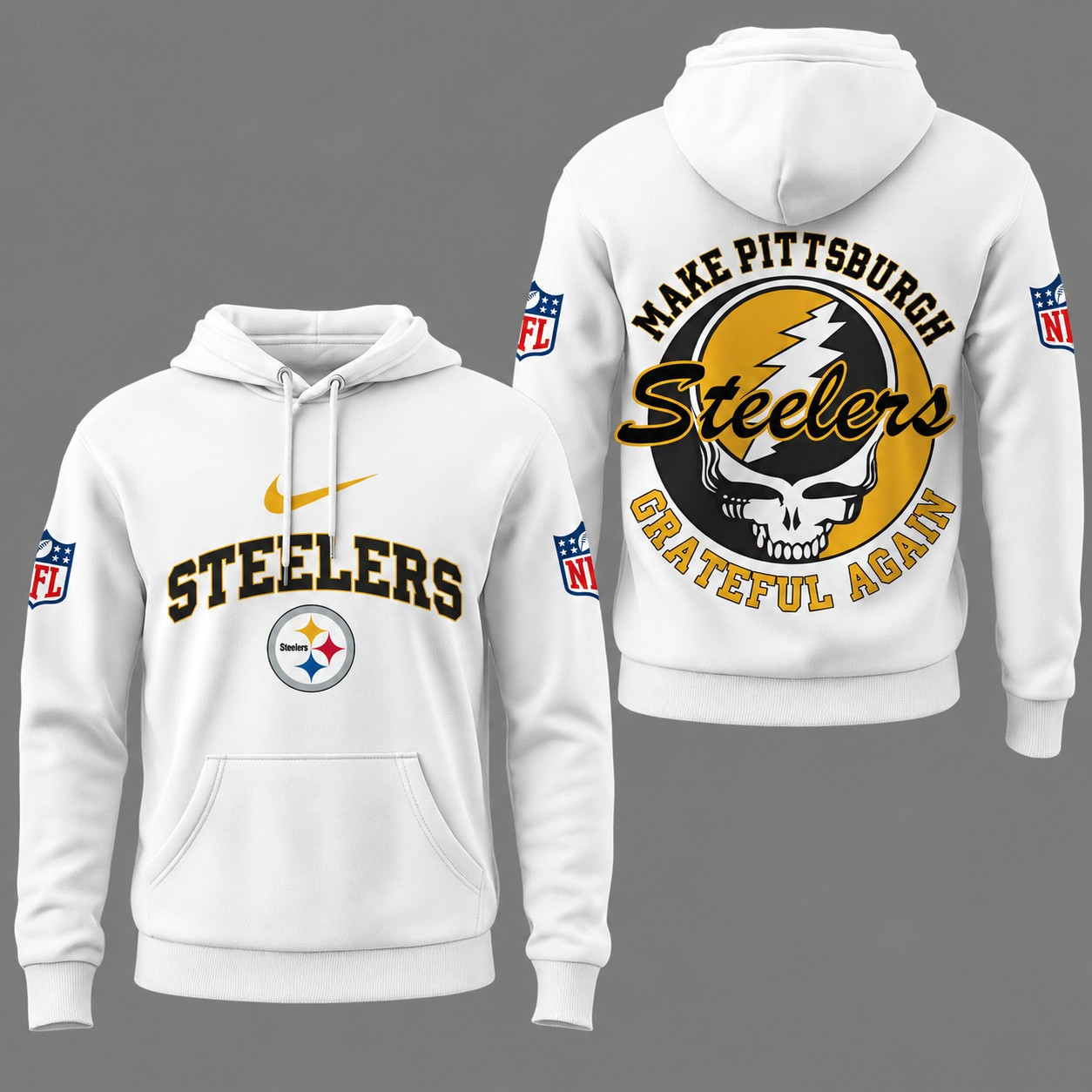 Pittsburgh Steelers | Premium NFL Grateful Again Hoodie NY