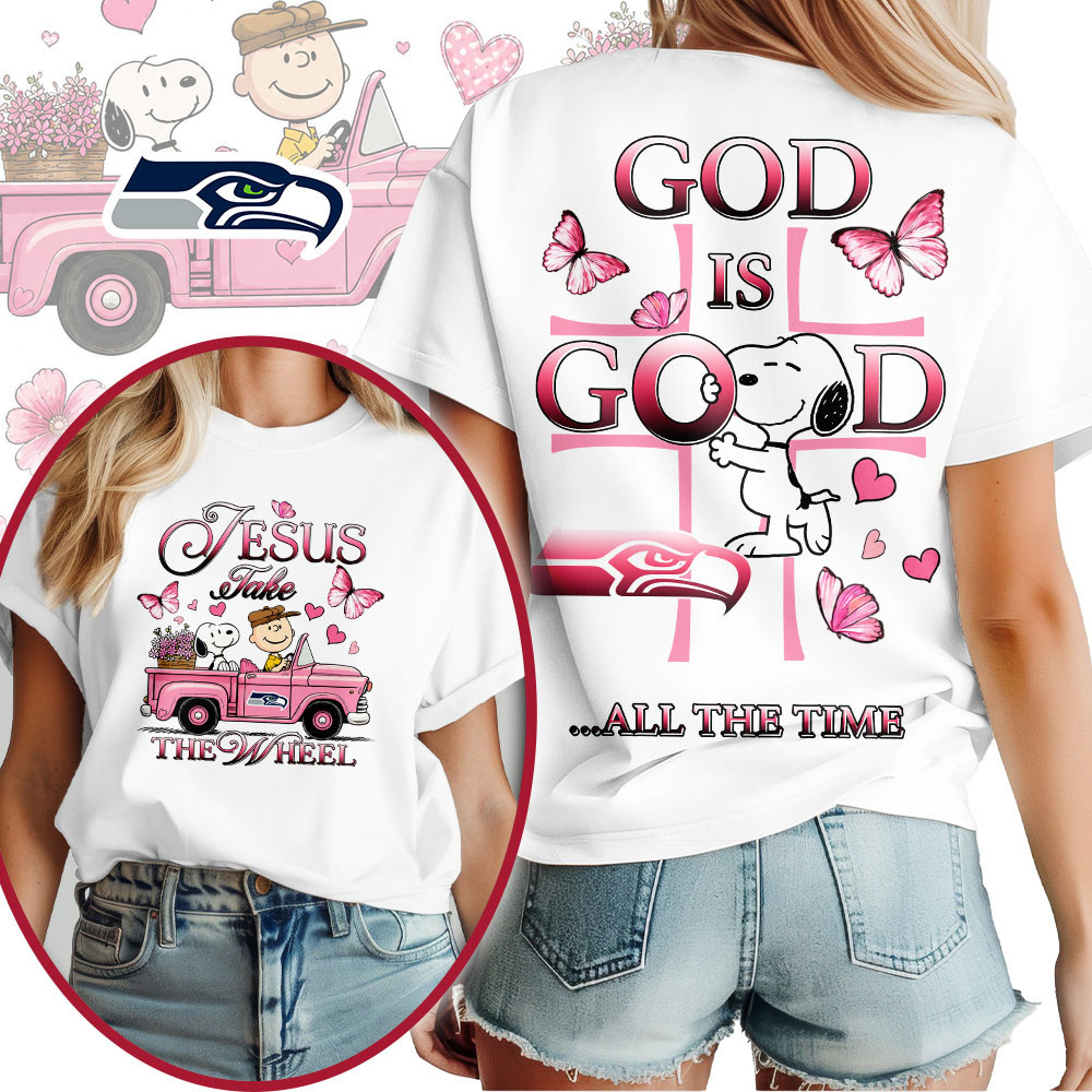 Seattle Seahawks | Premium NFL Jesus Take The Wheel God Is Good 3D Shirt NTH1