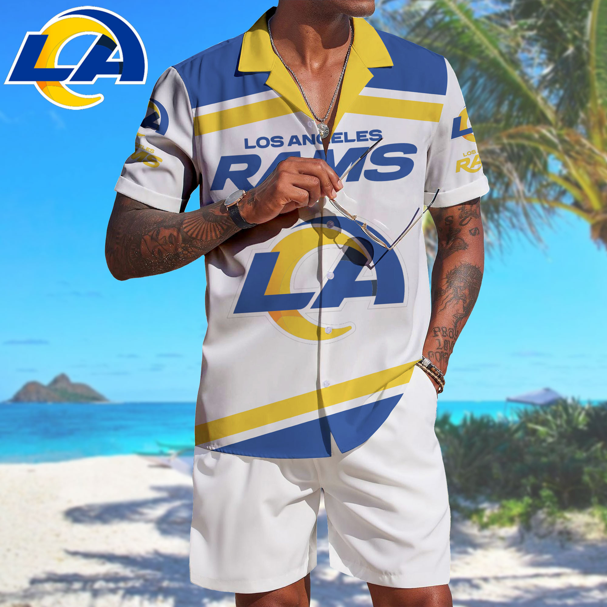 Los Angeles Rams | Premium NFL Summer Beach Hawaiian Shirt NTH1