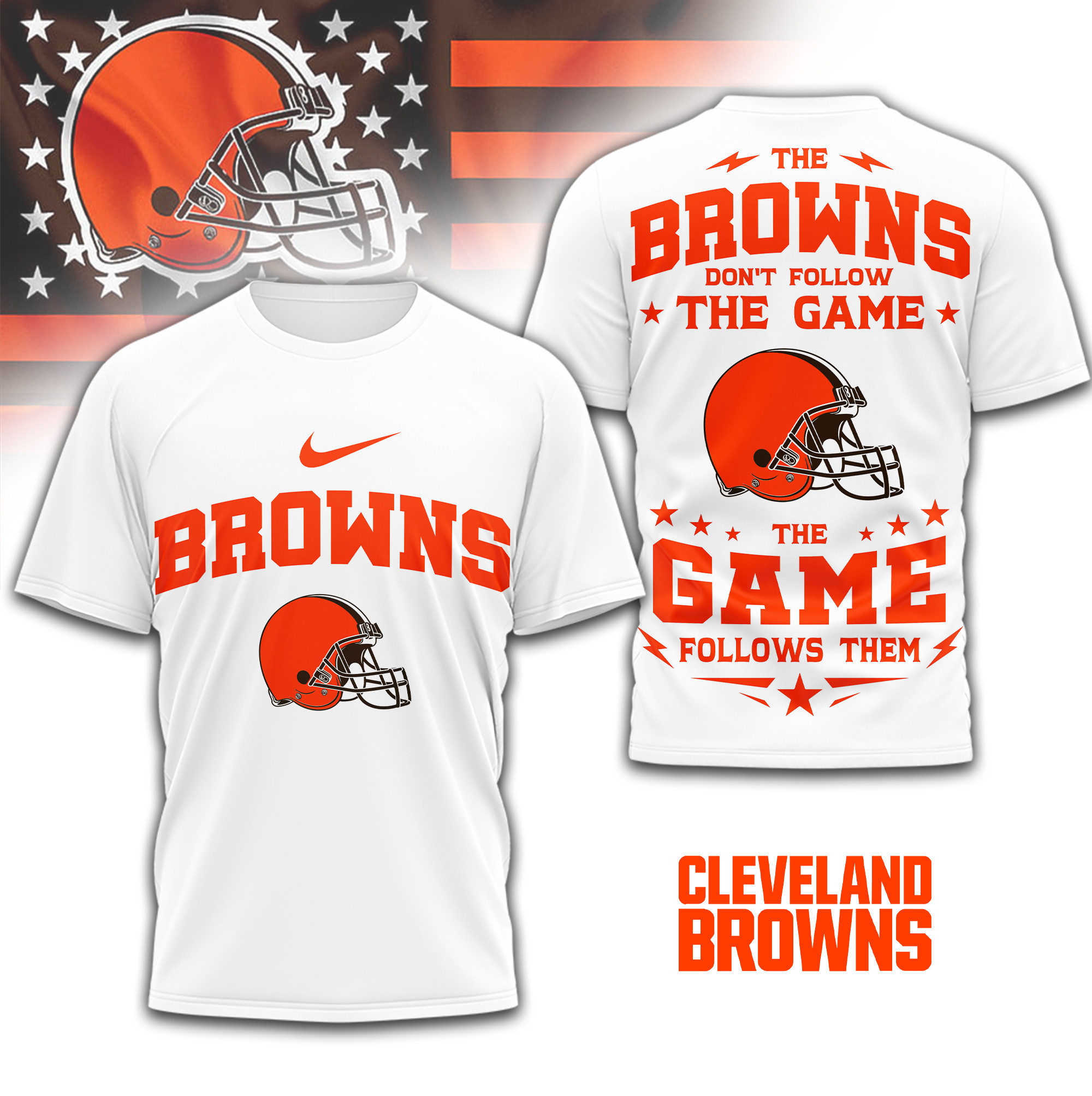 Cleveland Browns | Premium NFL Rule The Field 3D Shirt TD