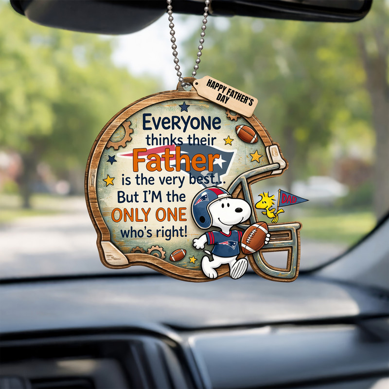 New England Patriots | Premium NFL Father Day Car Hanging Ornament HY