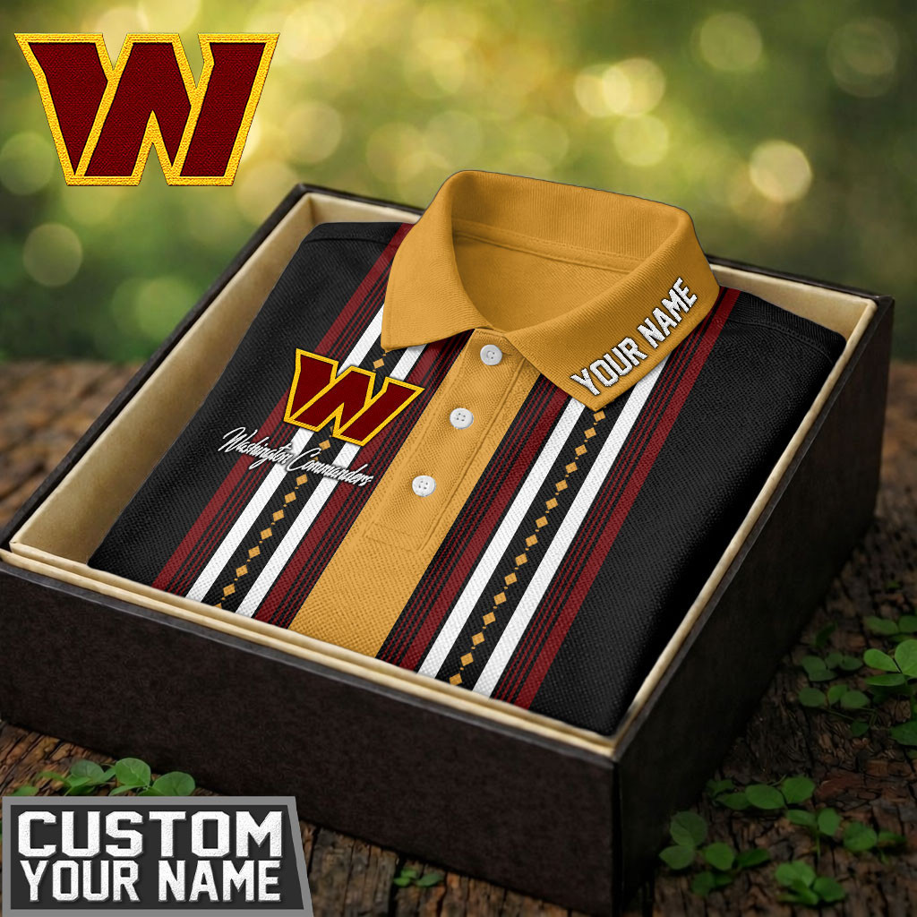 Washington Commanders | Premium NFL Legacy Sport Custom Polo TD