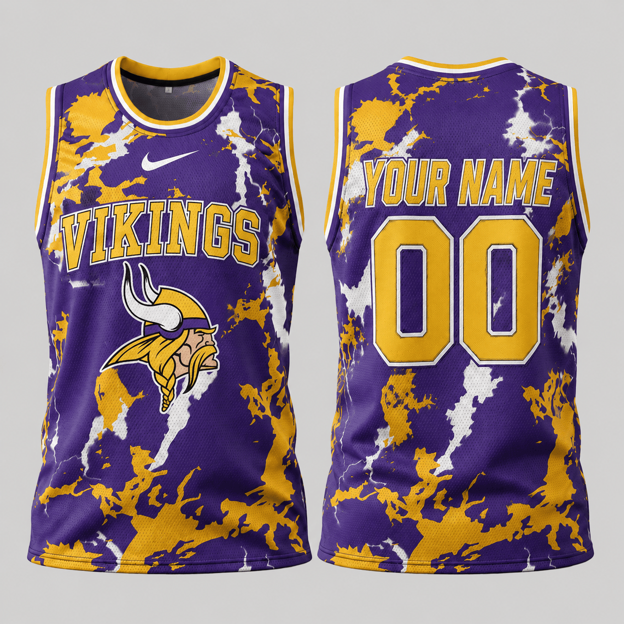 Minnesota Vikings | Premium NFL Paint Splash Performance Tank Top TD
