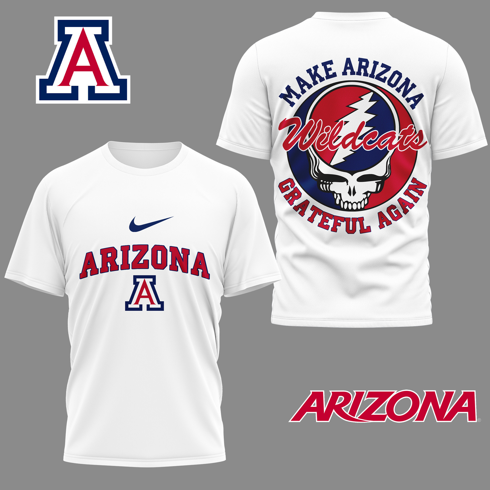 Arizona Wildcats | Premium NCAA Grateful Game Day 3D Shirt PBM1Y1E