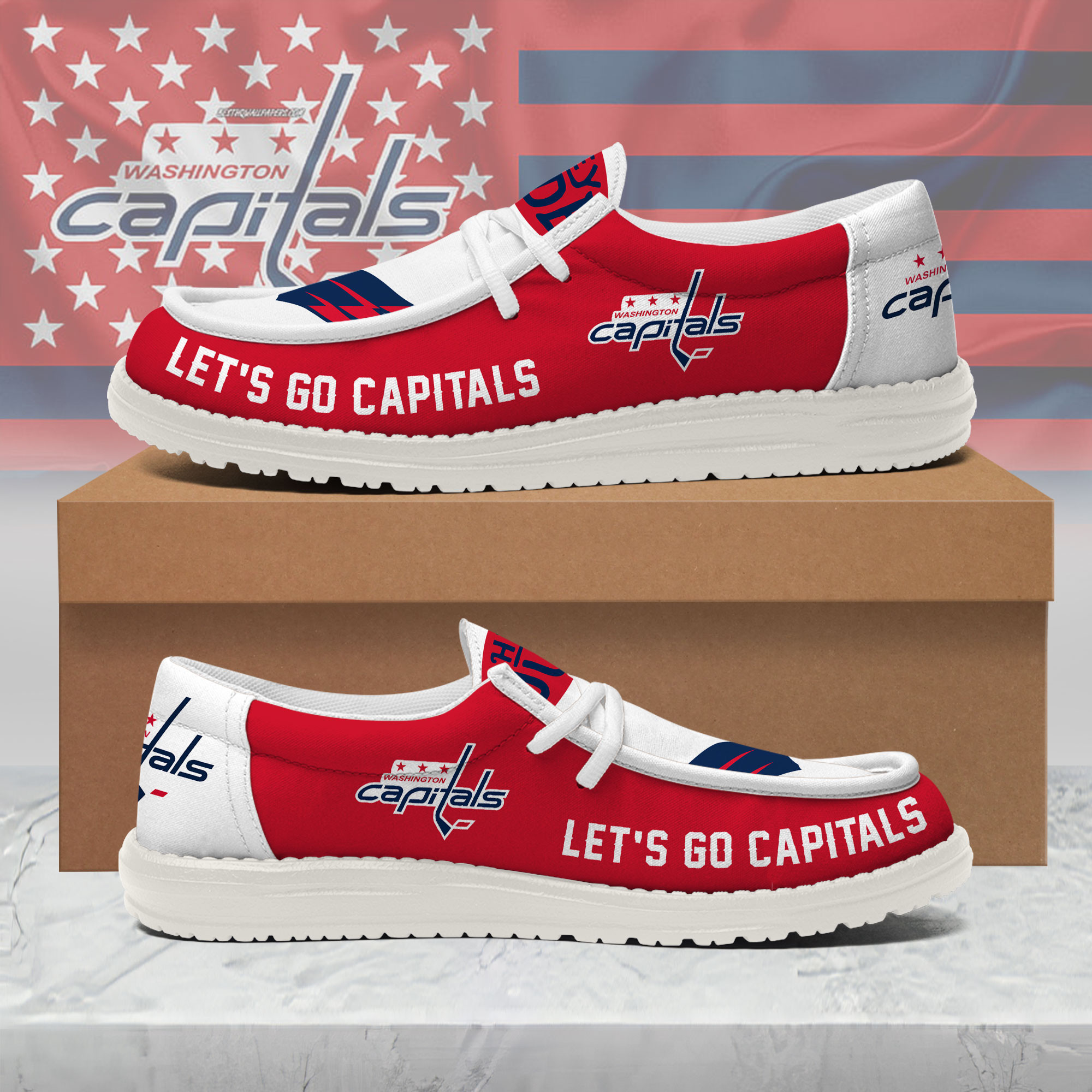 Washington Capitals | Premium NHL Fan Pride Loafer Shoes NY