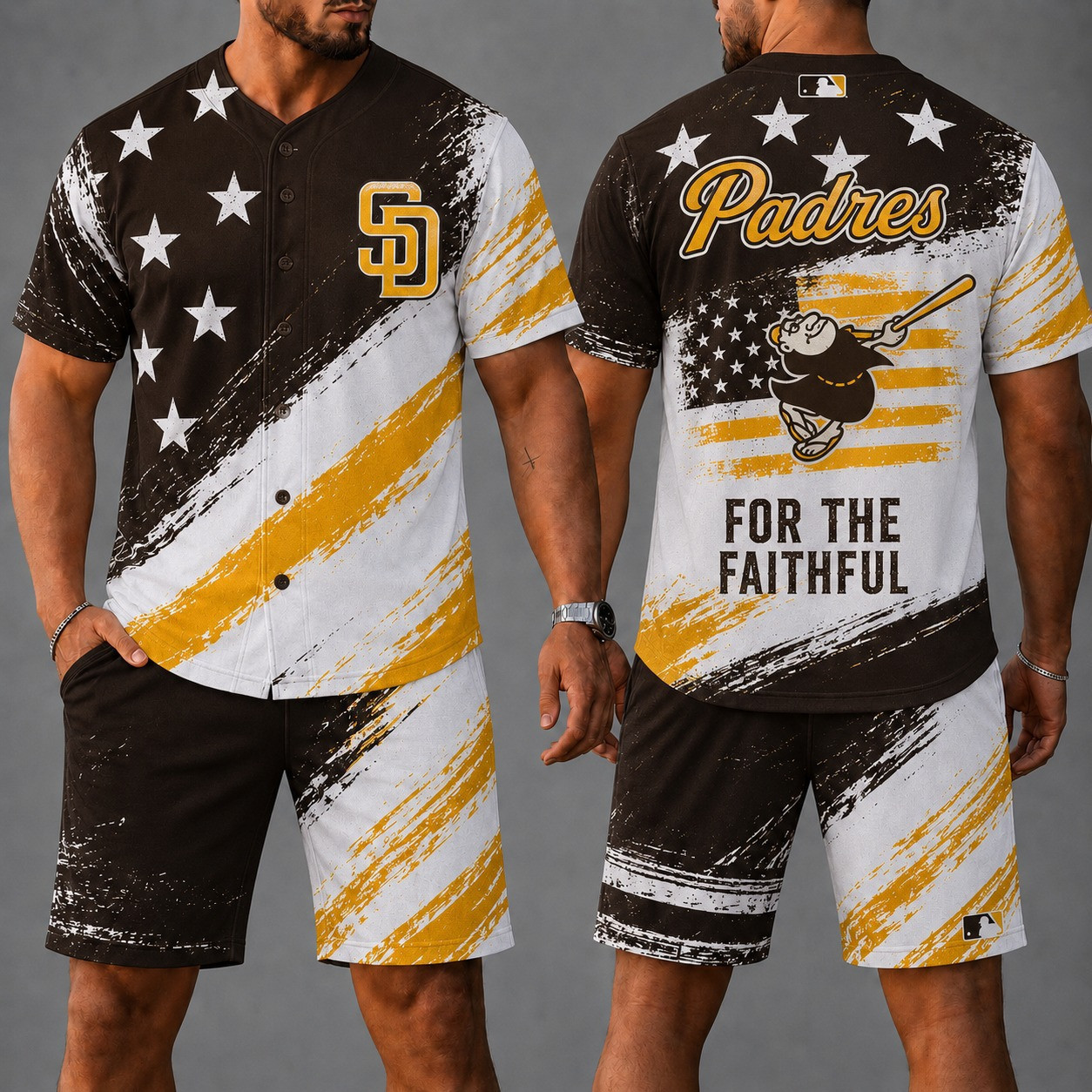 San Diego Padres | Premium MLB Star Spirit Jersey Shorts Set