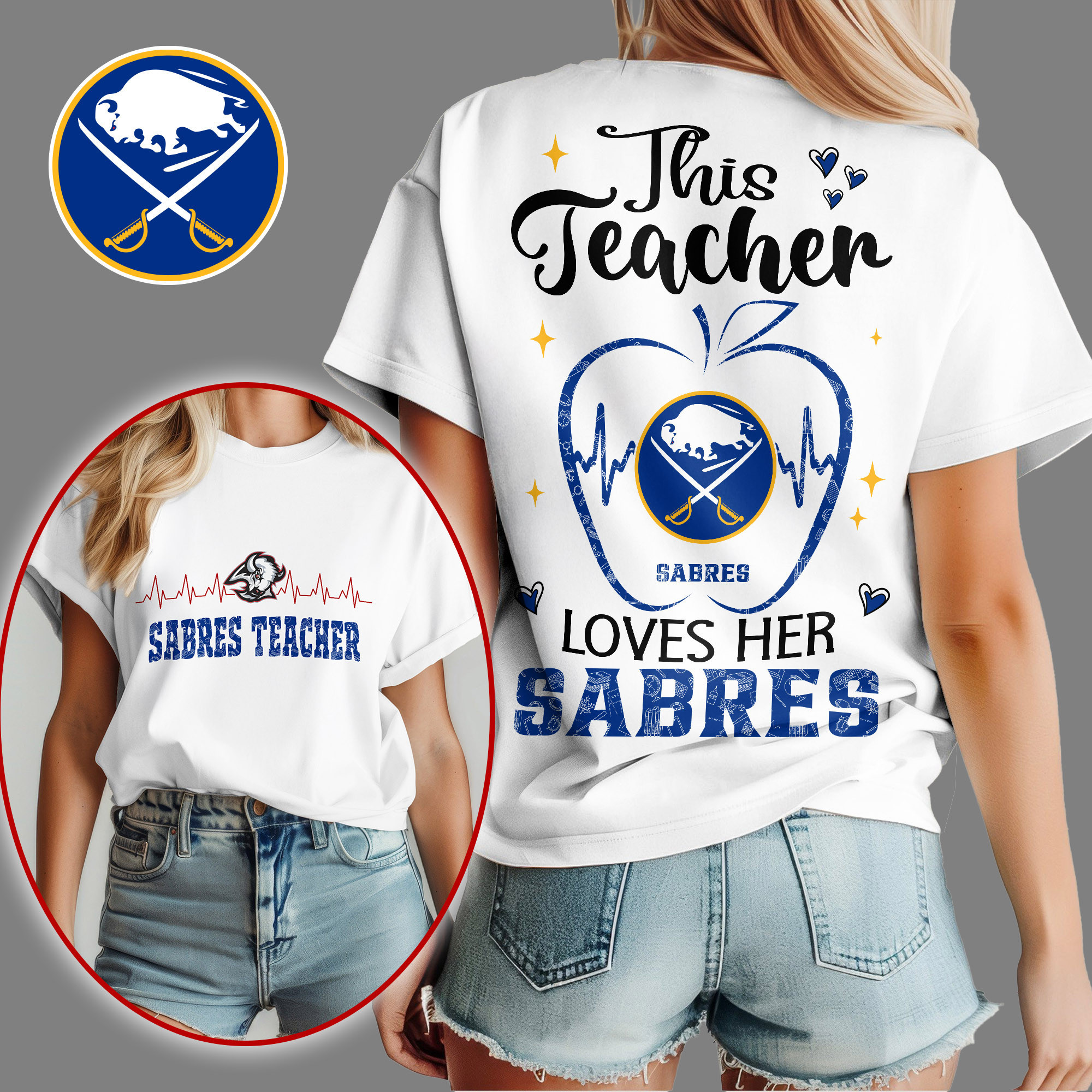 Buffalo Sabres | Premium NHL Teacher Appreciation Month Women's Shirt NY